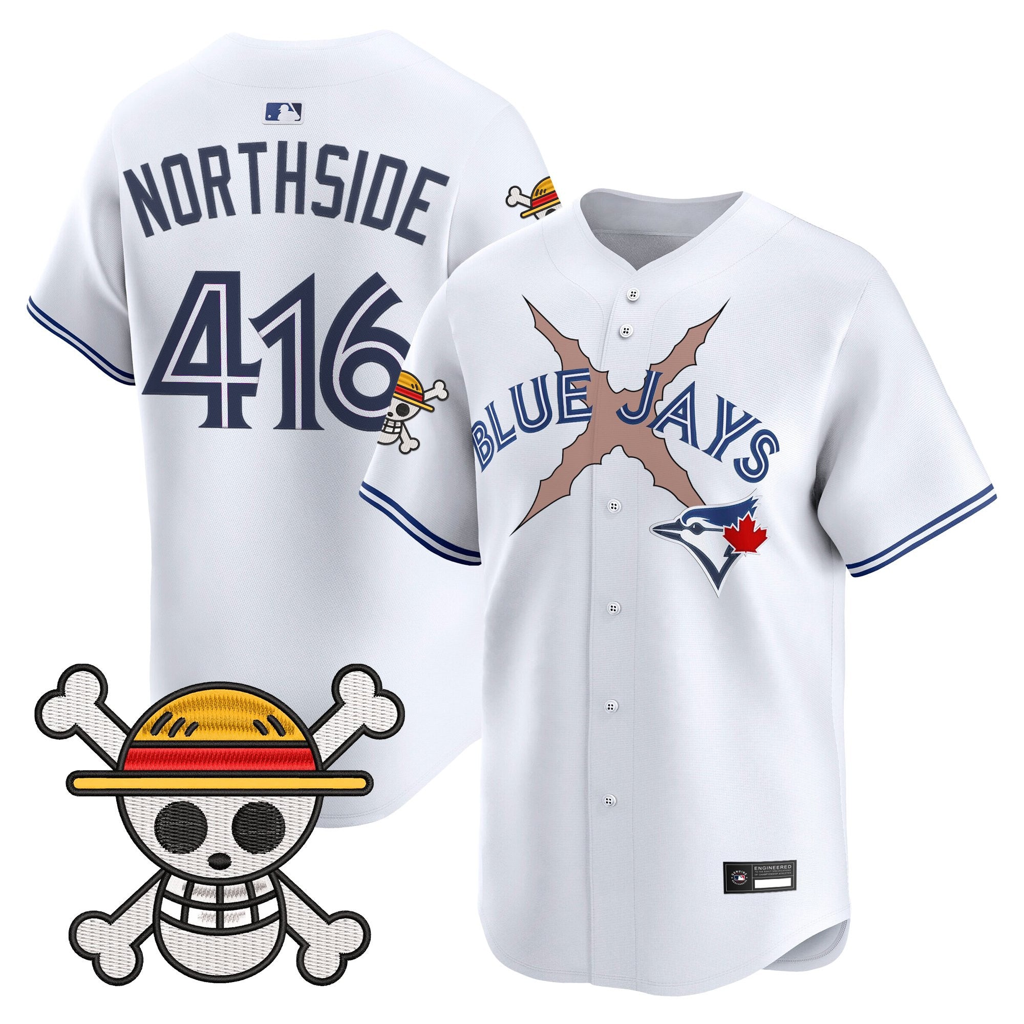 Men's Blue Jays x One Piece Vapor Premier Limited Jersey - Stitched