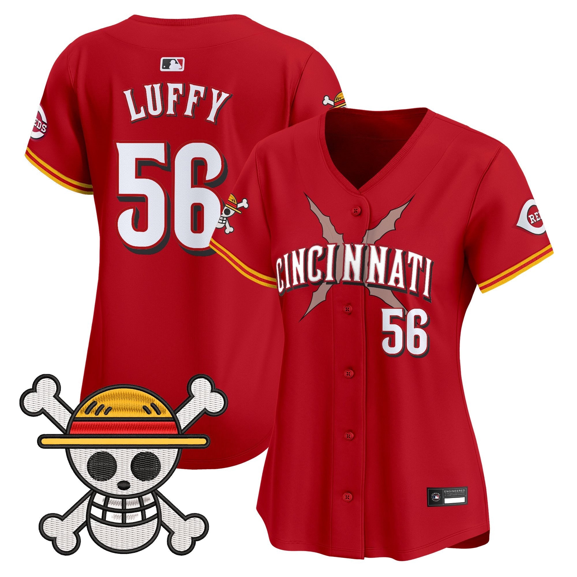 Women's Cincinnati Reds x One Piece Vapor Premier Limited Jersey - Stitched