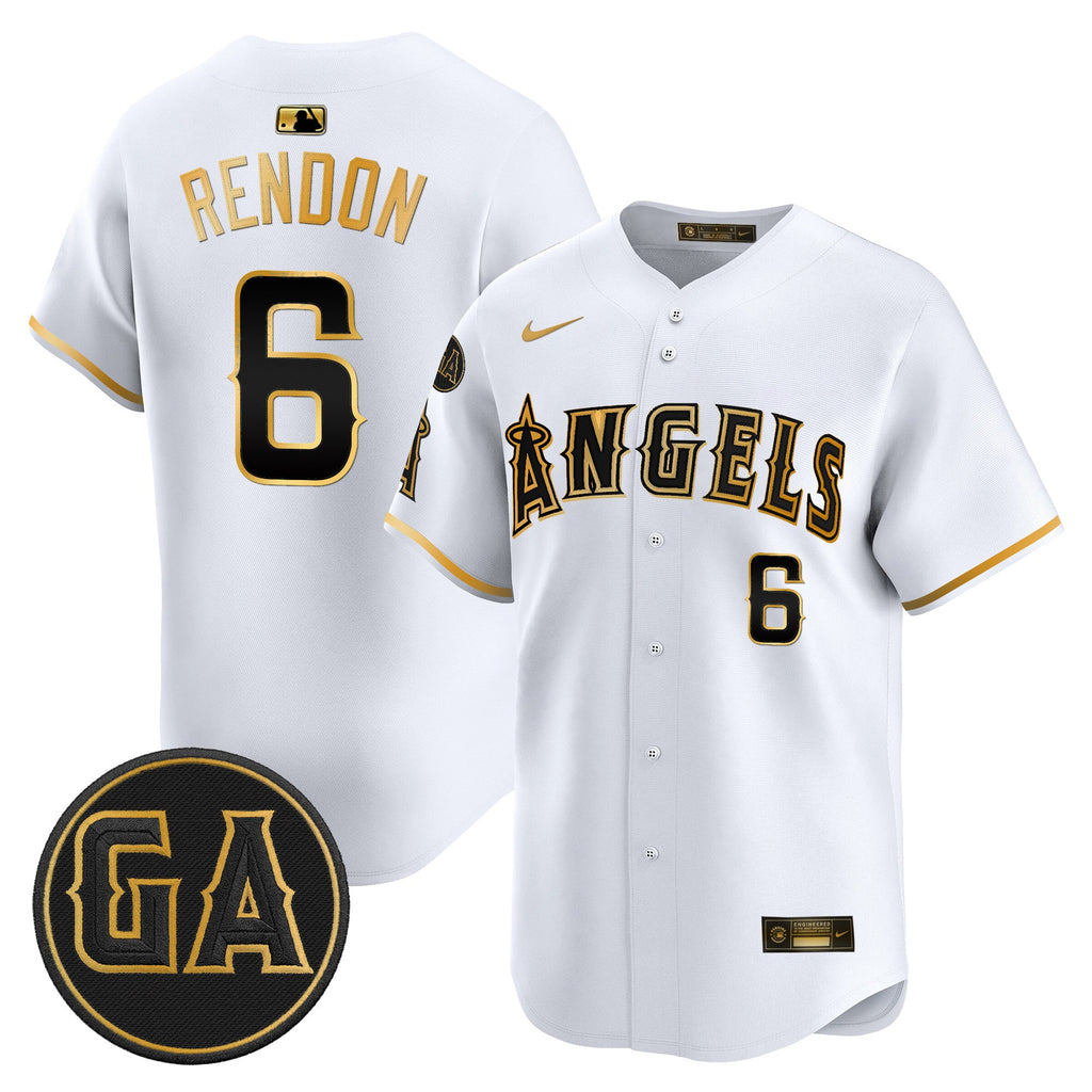Men's Los Angeles Angels 'Garret Anderson Tribute Patch' Vapor Premier Limited Jersey - All Stitched