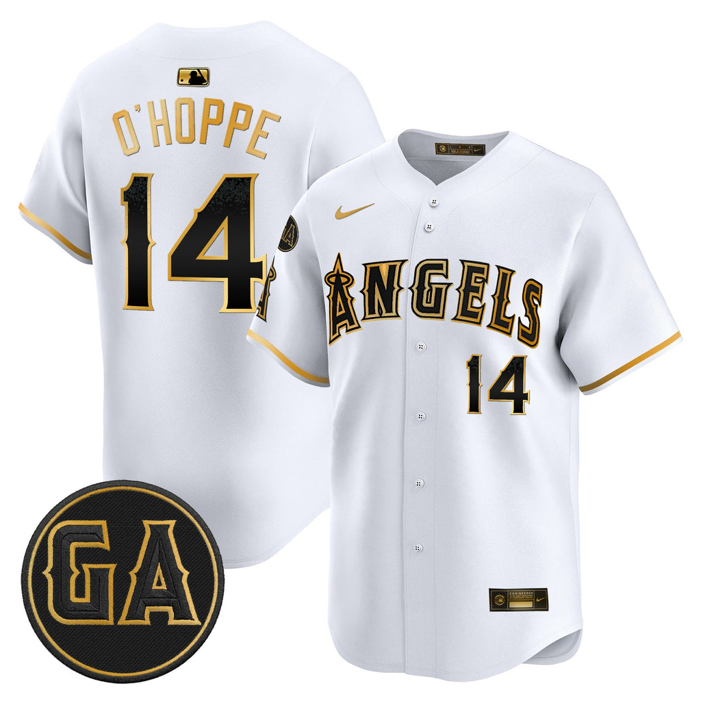 Men's Los Angeles Angels 'Garret Anderson Tribute Patch' Vapor Premier Limited Jersey - All Stitched