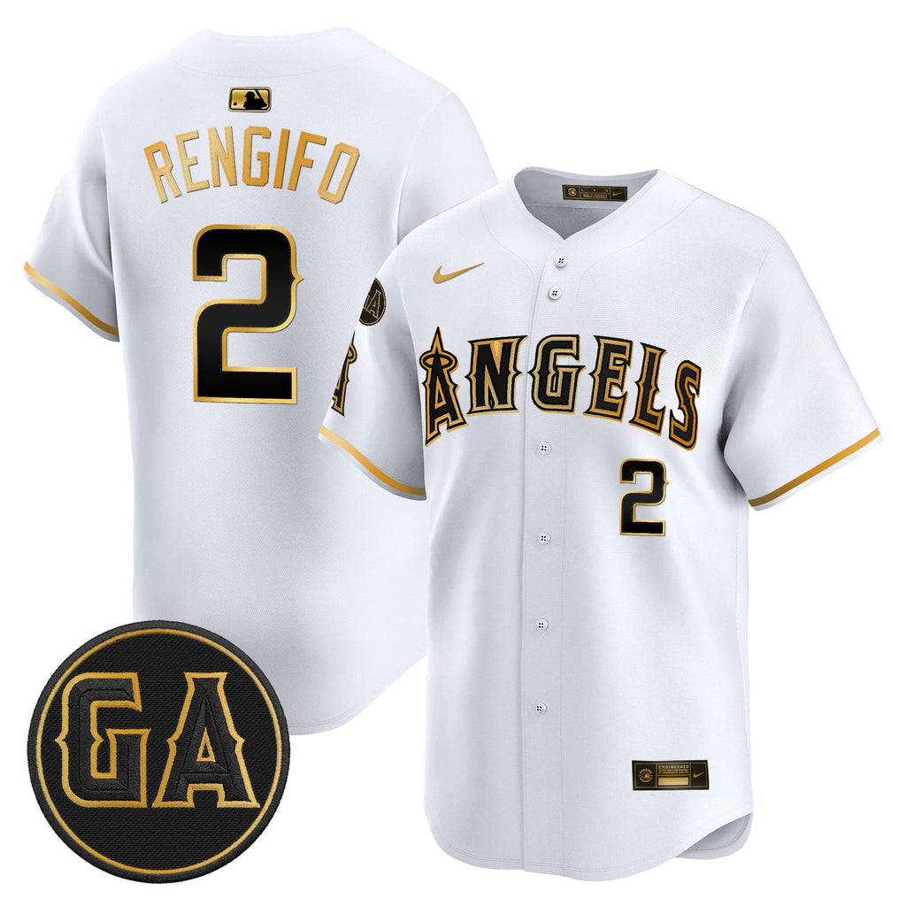 Men's Los Angeles Angels 'Garret Anderson Tribute Patch' Vapor Premier Limited Jersey - All Stitched