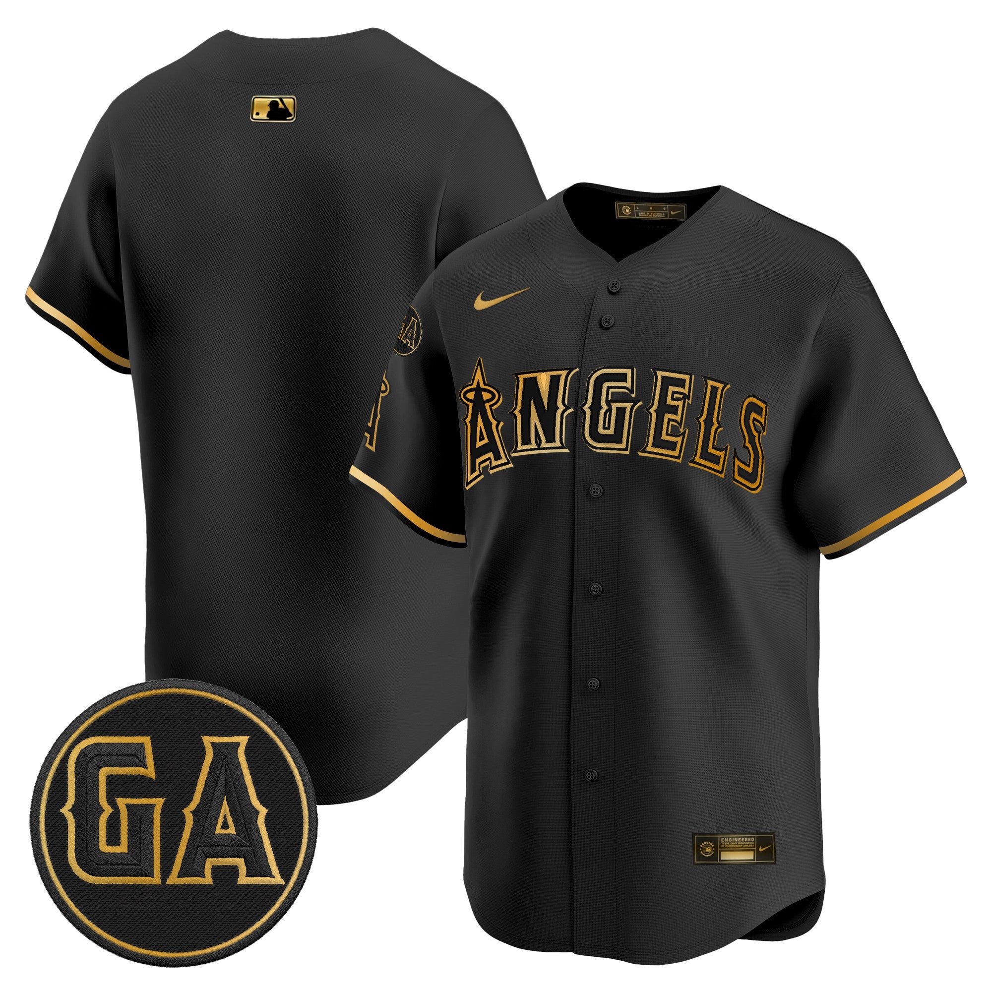 Men's Los Angeles Angels 'Garret Anderson Tribute Patch' Vapor Premier Limited Jersey - All Stitched