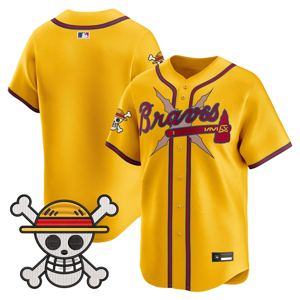 Men's Atlanta Braves x One Piece Vapor Premier Limited Jersey - Stitched