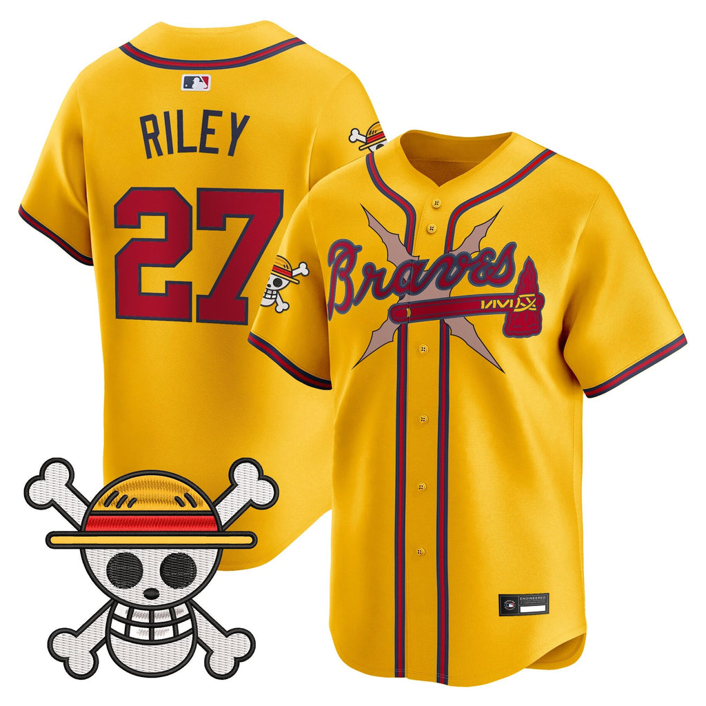 Men's Atlanta Braves x One Piece Vapor Premier Limited Jersey - Stitched
