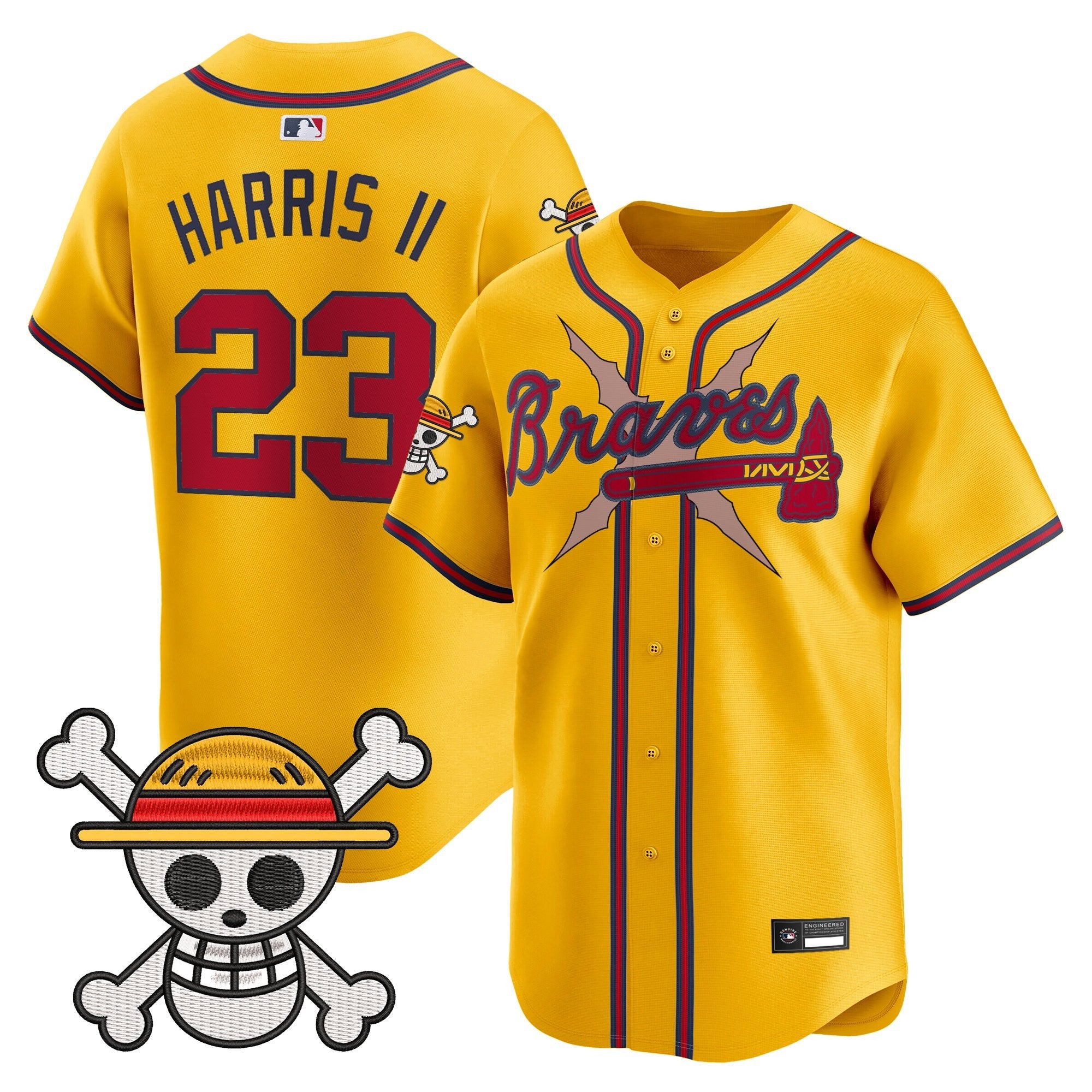 Men's Atlanta Braves x One Piece Vapor Premier Limited Jersey - Stitched