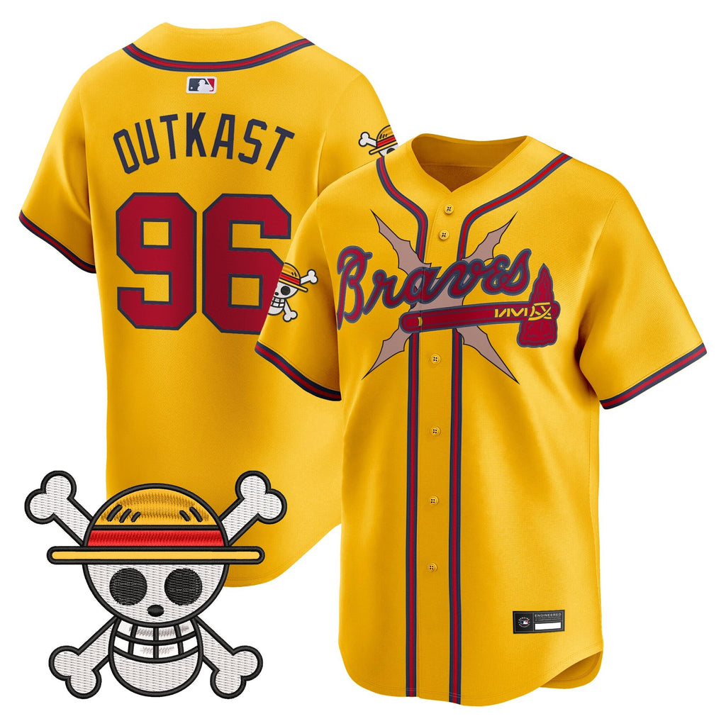Men's Atlanta Braves x One Piece Vapor Premier Limited Jersey - Stitched