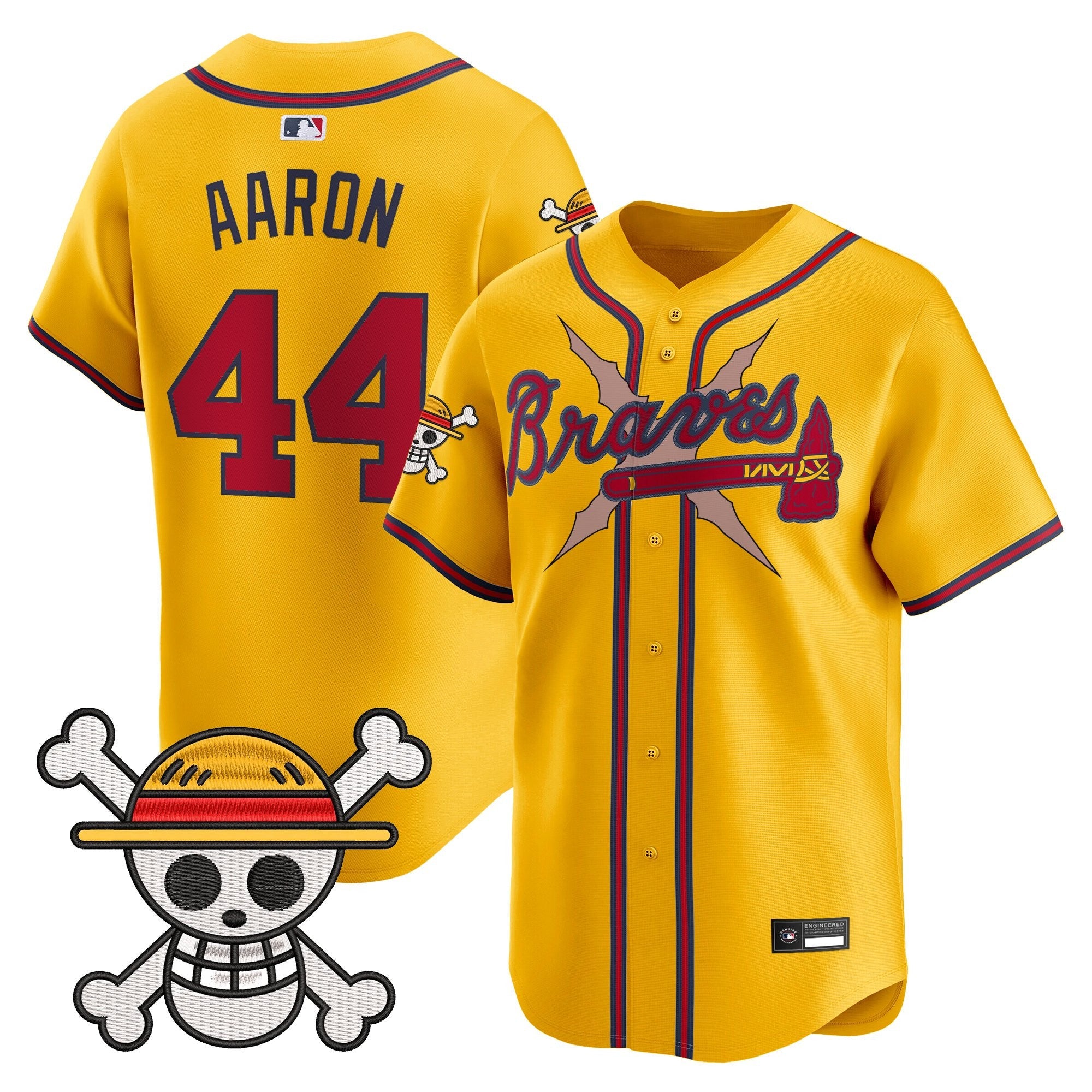 Men's Atlanta Braves x One Piece Vapor Premier Limited Jersey - Stitched