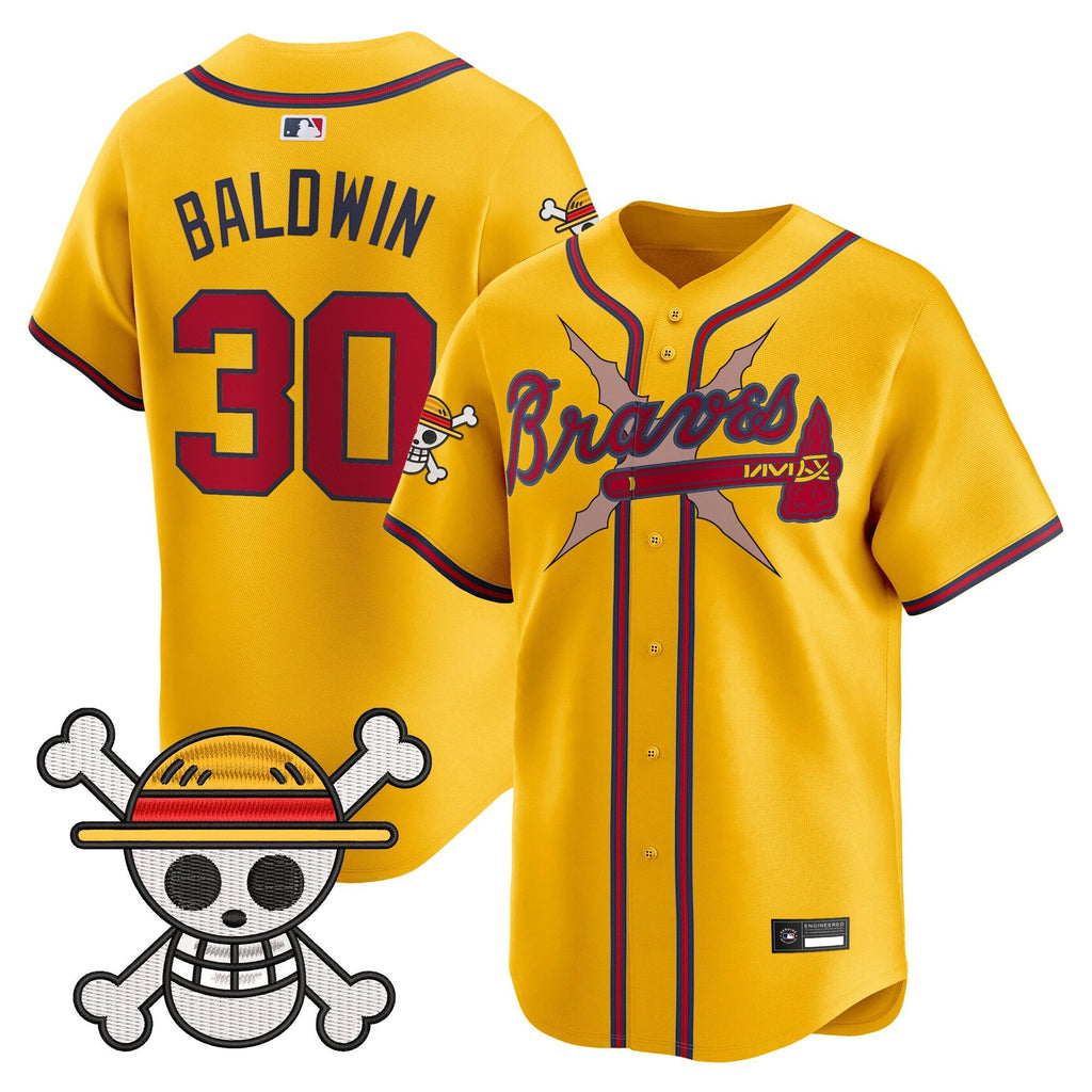 Men's Atlanta Braves x One Piece Vapor Premier Limited Jersey - Stitched
