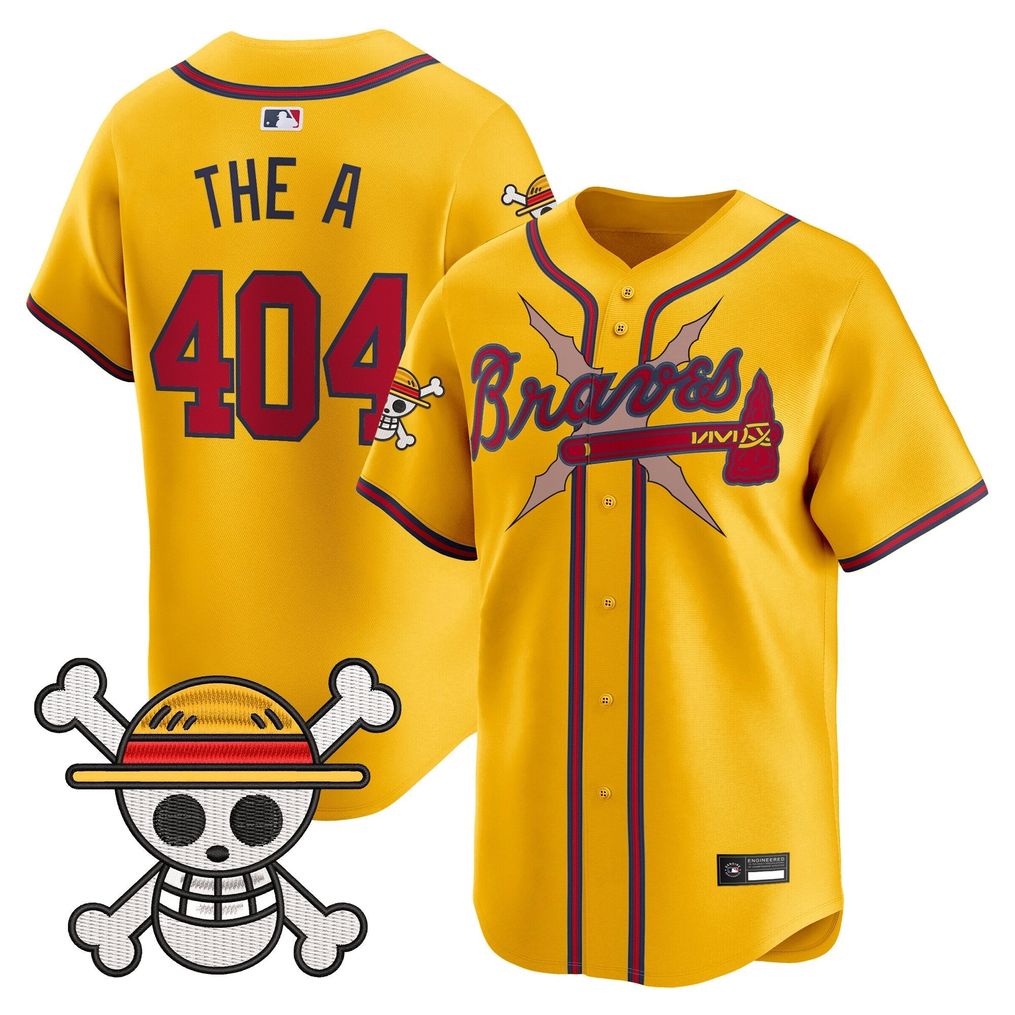 Men's Atlanta Braves x One Piece Vapor Premier Limited Jersey - Stitched