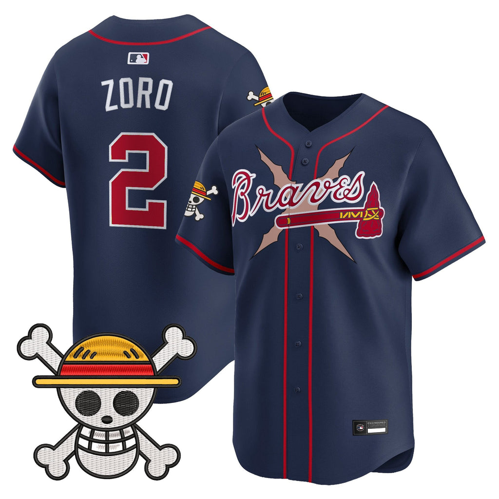 Men's Atlanta Braves x One Piece Vapor Premier Limited Jersey - Stitched
