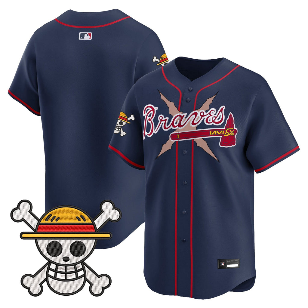 Men's Atlanta Braves x One Piece Vapor Premier Limited Jersey - Stitched