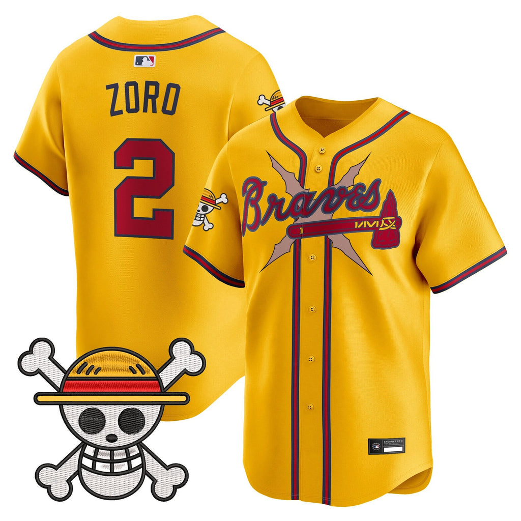 Men's Atlanta Braves x One Piece Vapor Premier Limited Jersey - Stitched