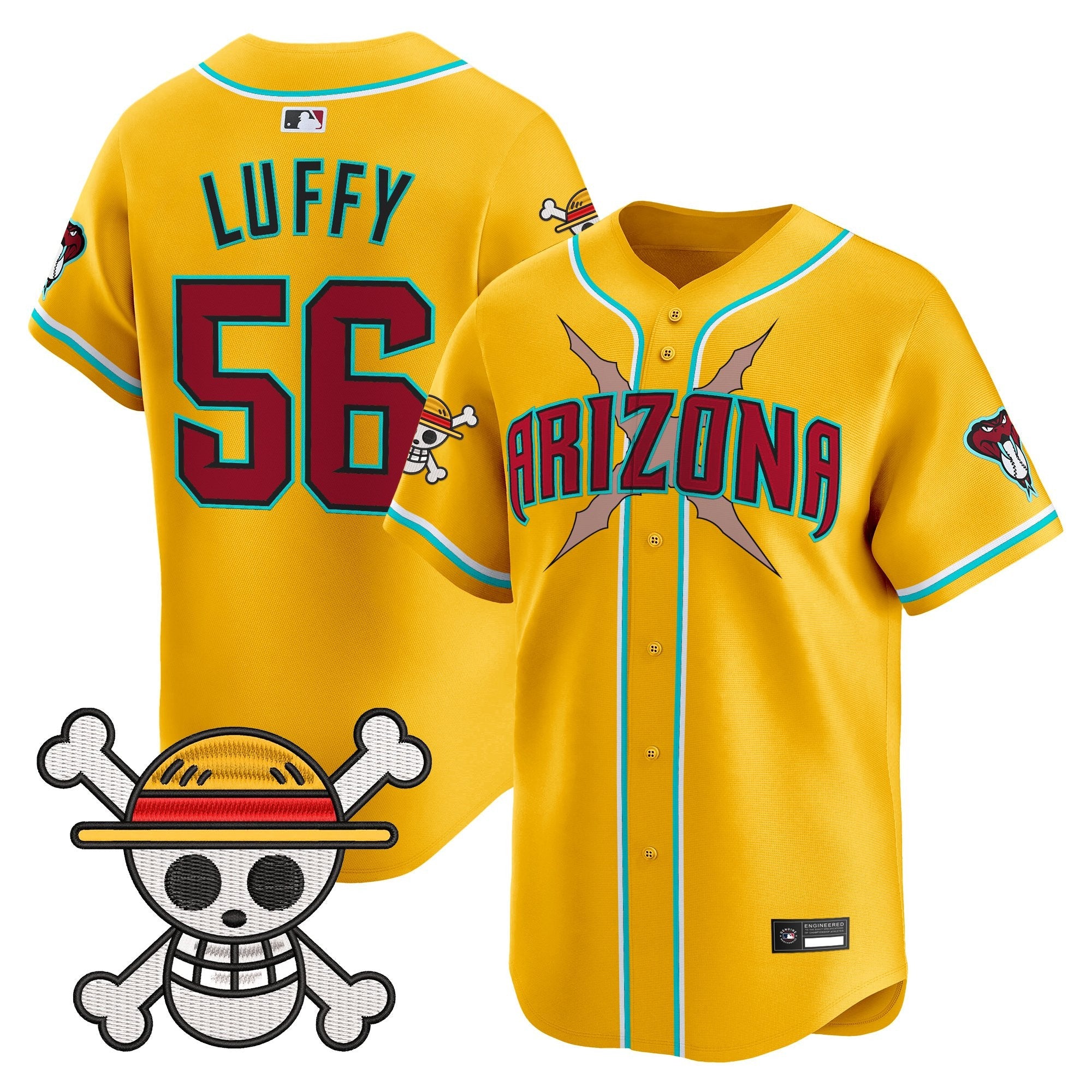 Men's Diamondbacks x One Piece Vapor Premier Limited Jersey - Stitched