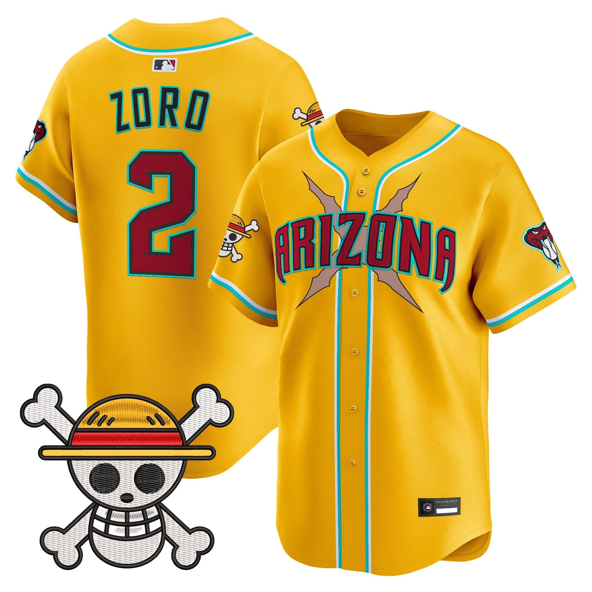 Men's Diamondbacks x One Piece Vapor Premier Limited Jersey - Stitched