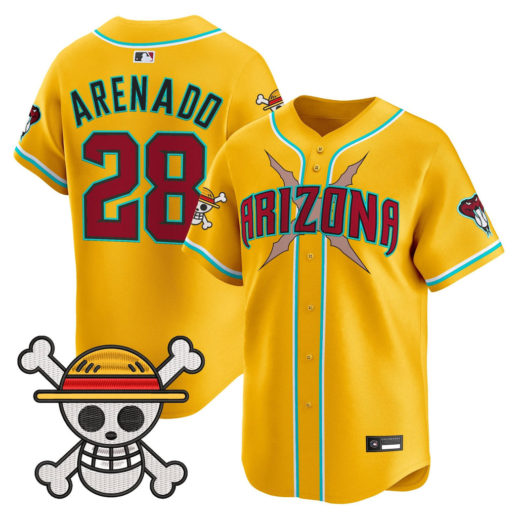 Men's Diamondbacks x One Piece Vapor Premier Limited Jersey - Stitched