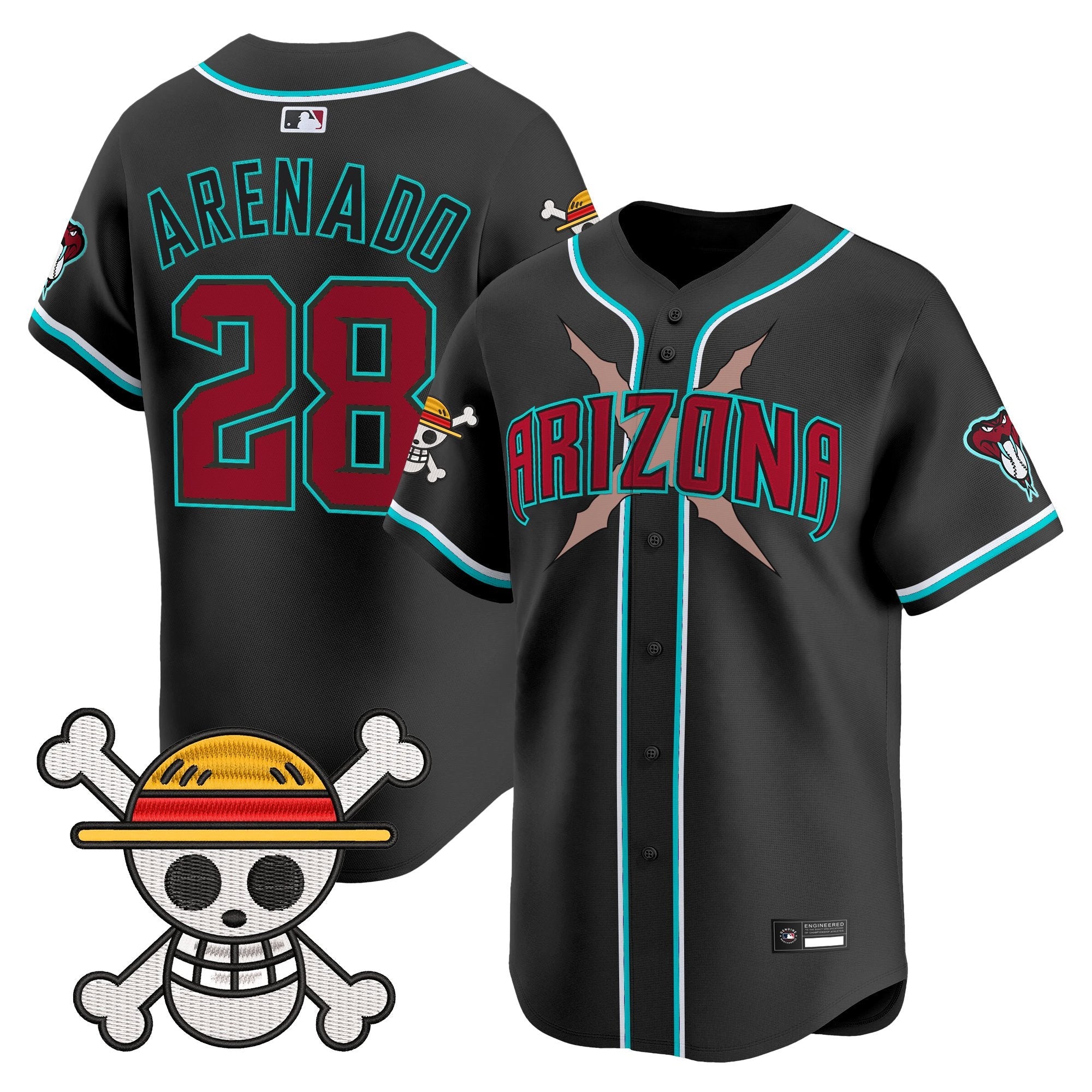 Men's Diamondbacks x One Piece Vapor Premier Limited Jersey - Stitched