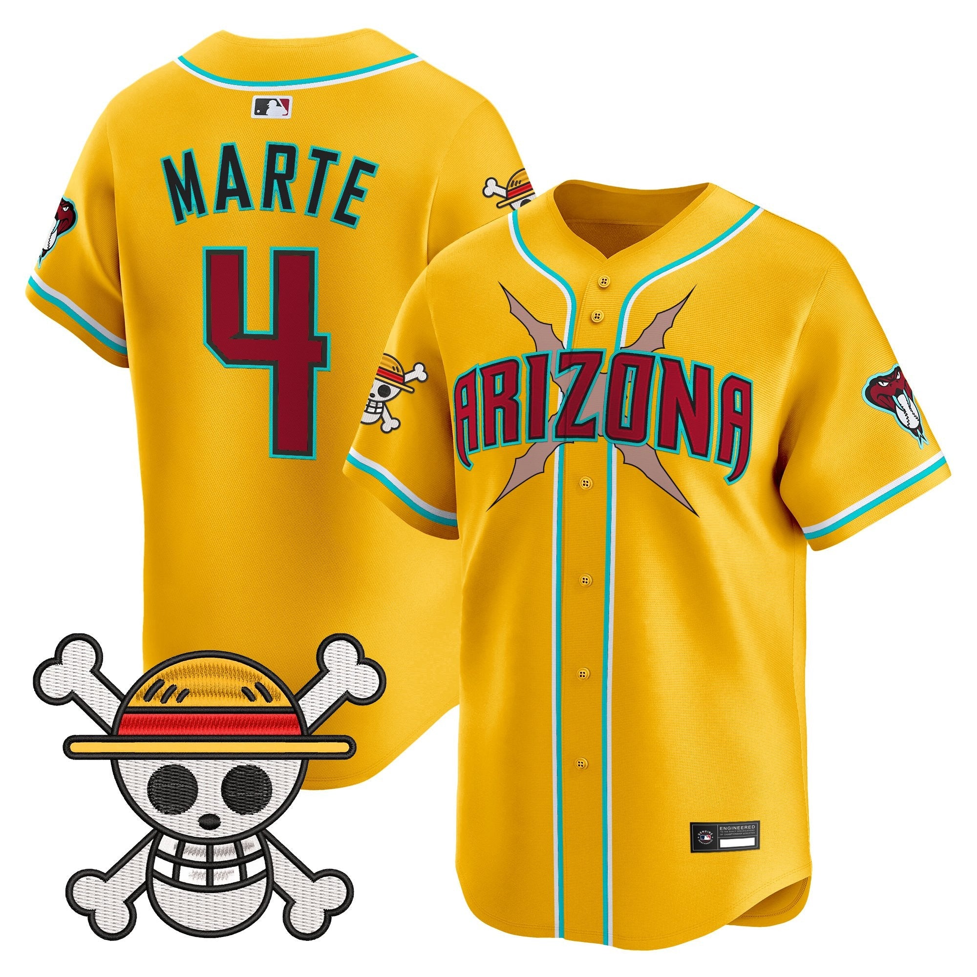 Men's Diamondbacks x One Piece Vapor Premier Limited Jersey - Stitched