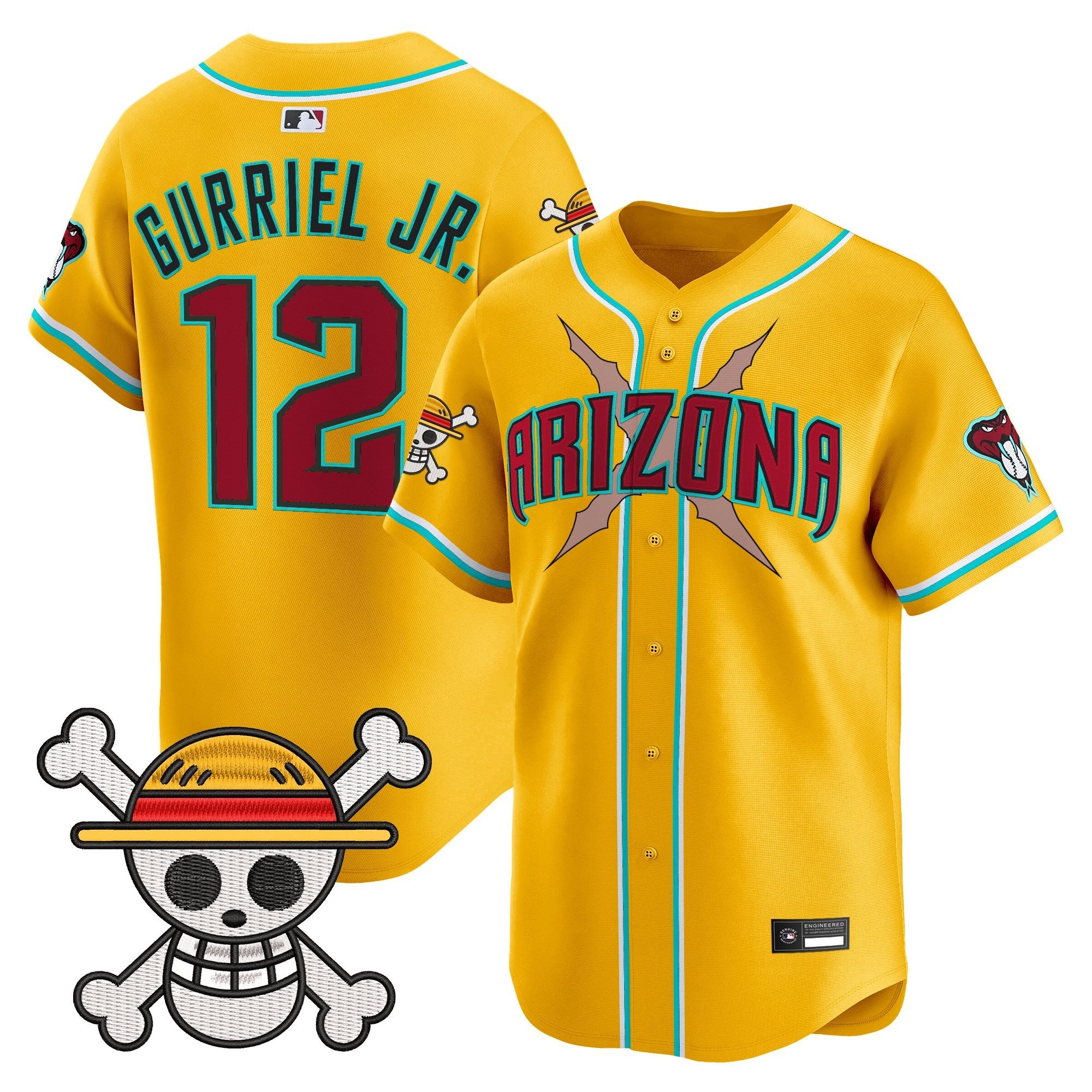 Men's Diamondbacks x One Piece Vapor Premier Limited Jersey - Stitched