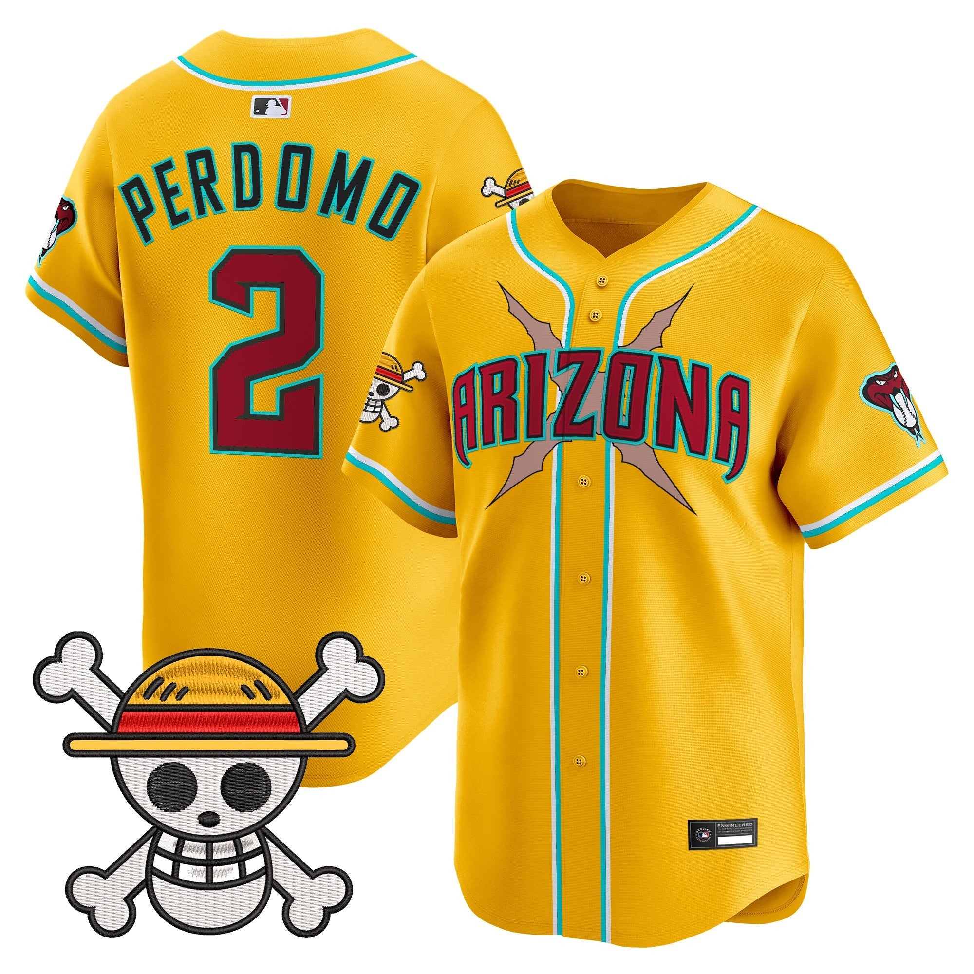 Men's Diamondbacks x One Piece Vapor Premier Limited Jersey - Stitched