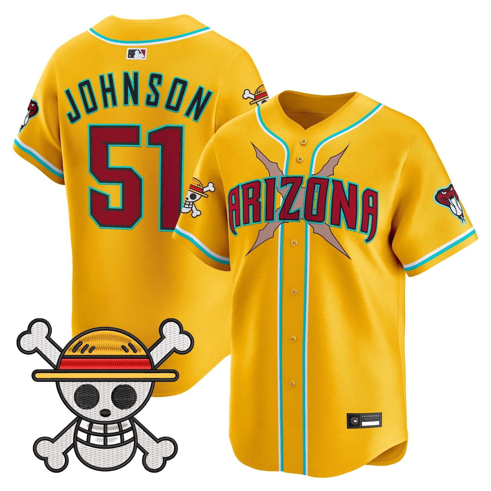 Men's Diamondbacks x One Piece Vapor Premier Limited Jersey - Stitched