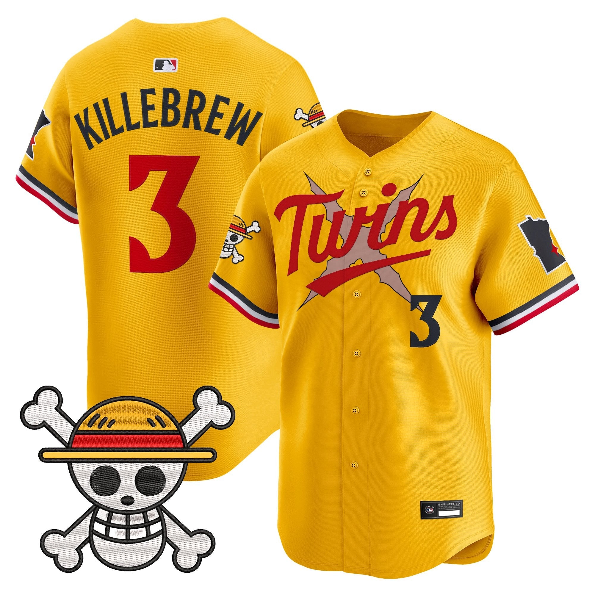 Men's Minnesota Twins x One Piece Vapor Premier Limited Jersey - Stitched