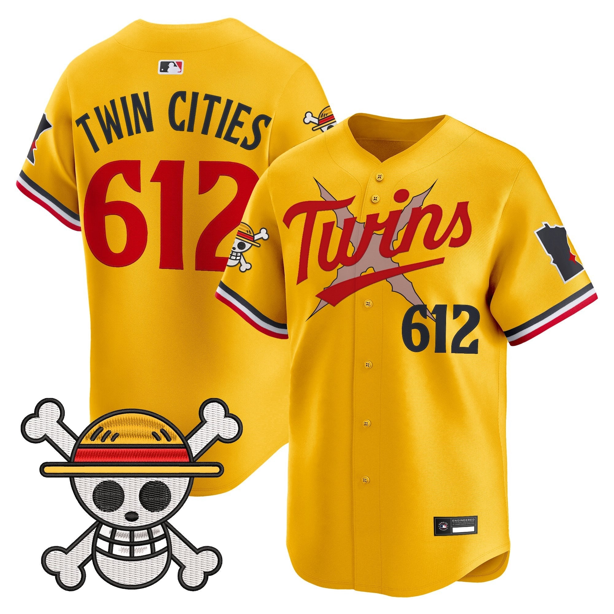 Men's Minnesota Twins x One Piece Vapor Premier Limited Jersey - Stitched