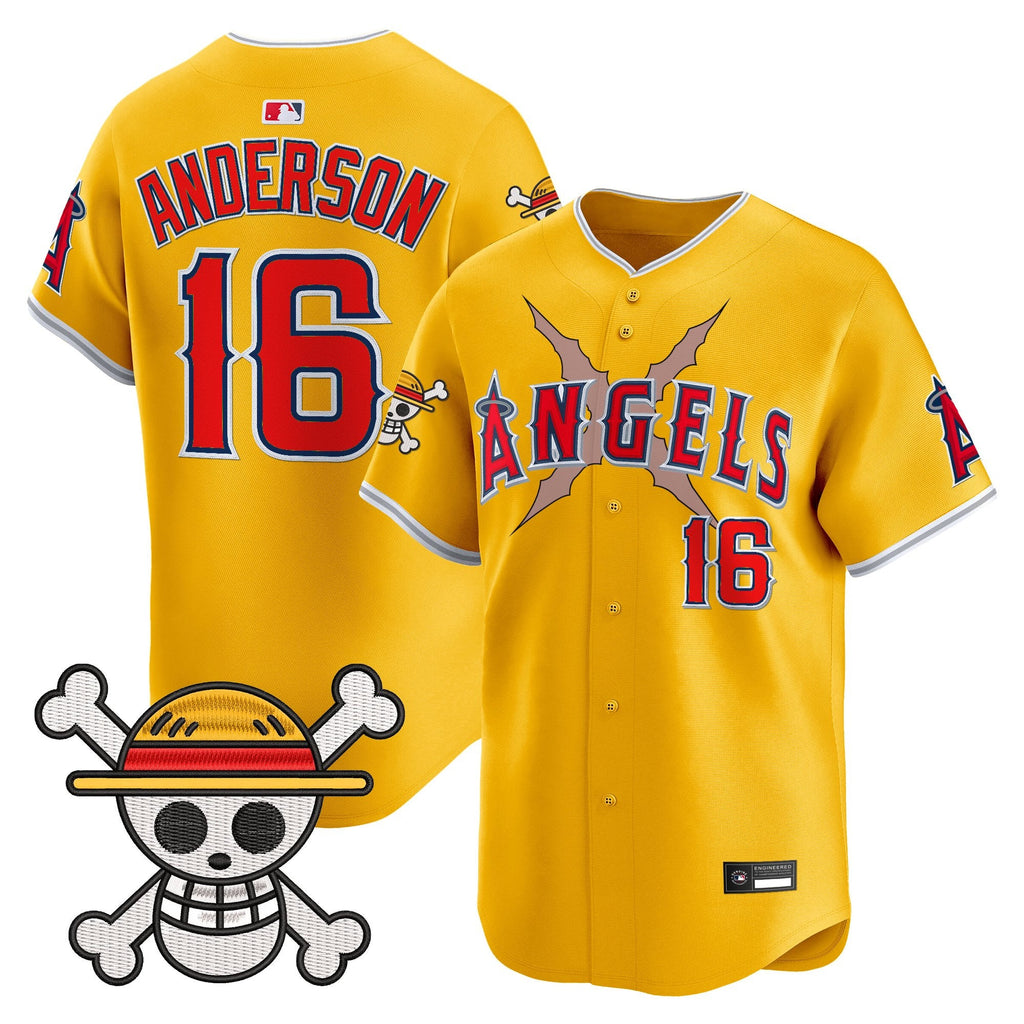 Men's Los Angeles Angels x One Piece Vapor Premier Limited Jersey - Stitched