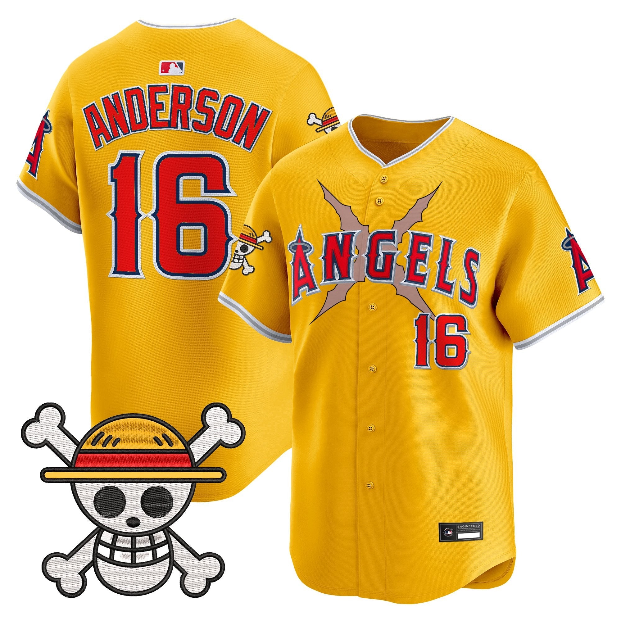 Men's Los Angeles Angels x One Piece Vapor Premier Limited Jersey - Stitched