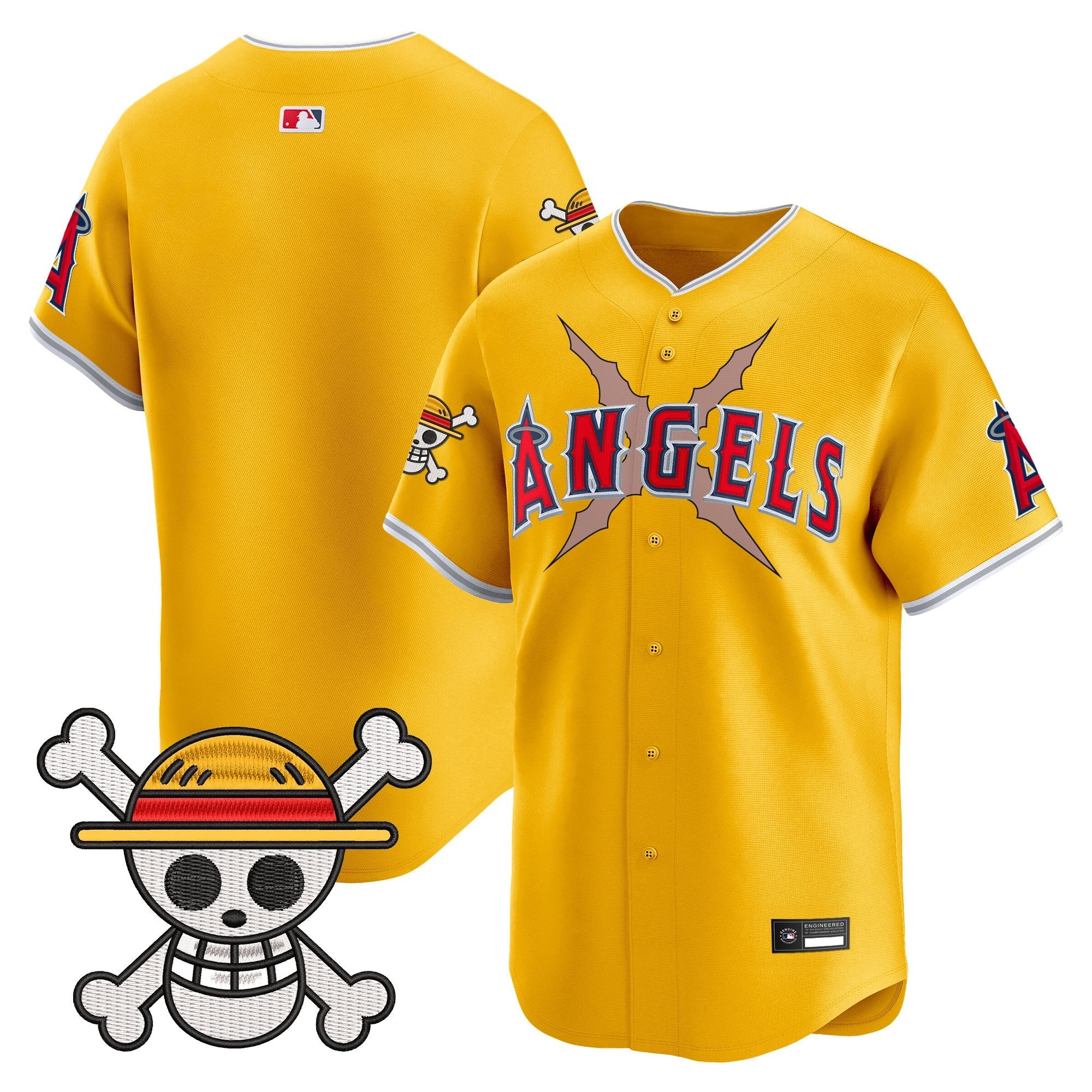 Men's Los Angeles Angels x One Piece Vapor Premier Limited Jersey - Stitched