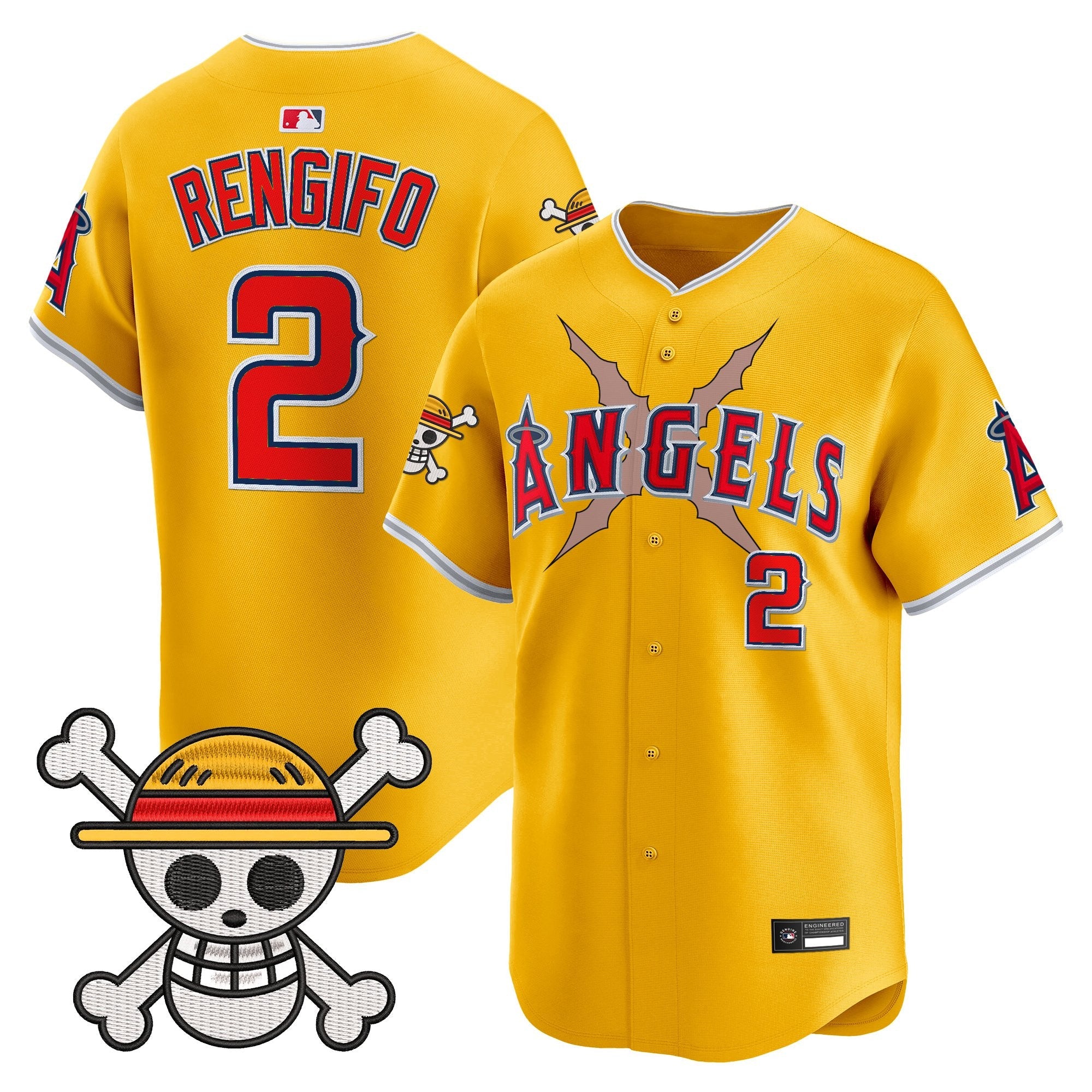 Men's Los Angeles Angels x One Piece Vapor Premier Limited Jersey - Stitched