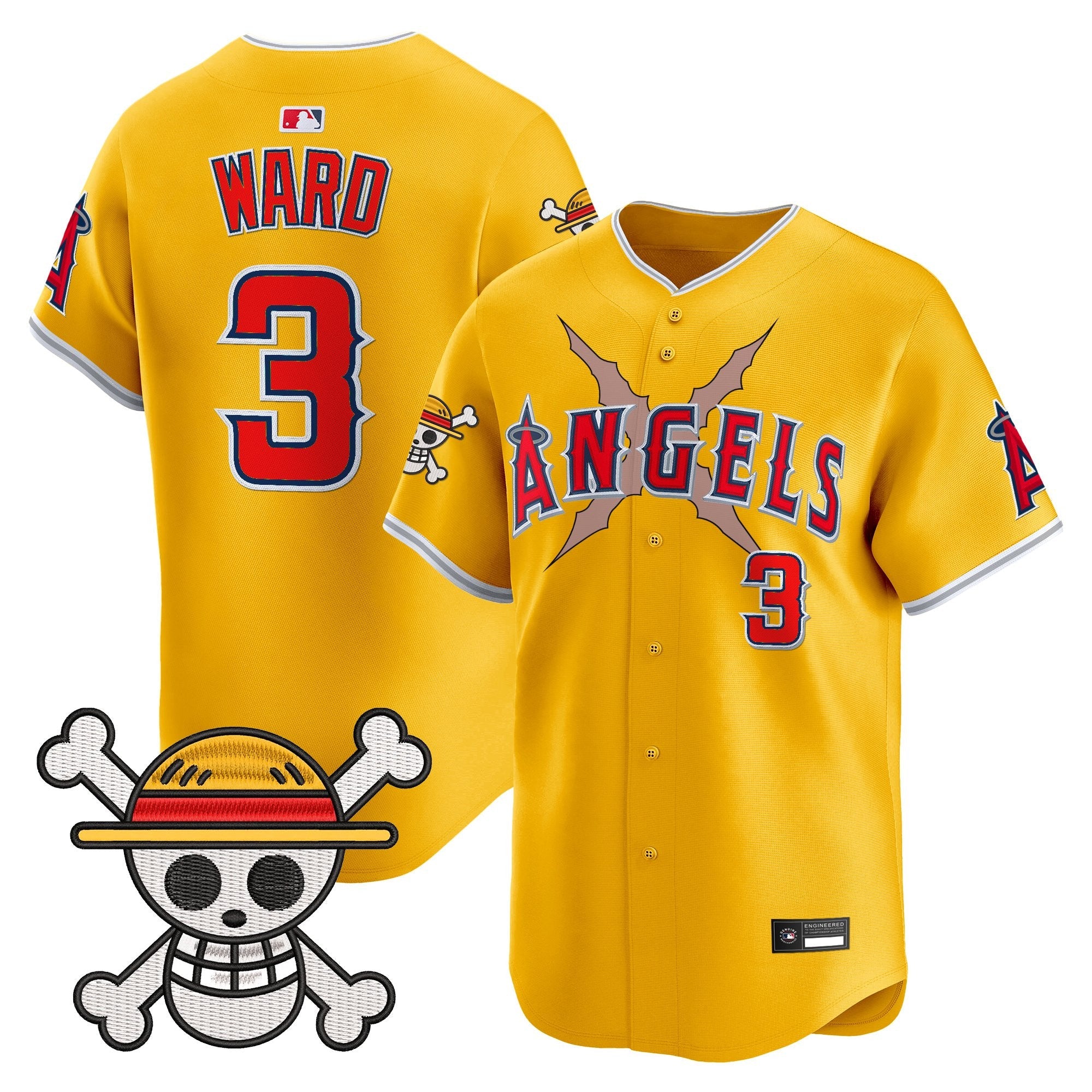 Men's Los Angeles Angels x One Piece Vapor Premier Limited Jersey - Stitched