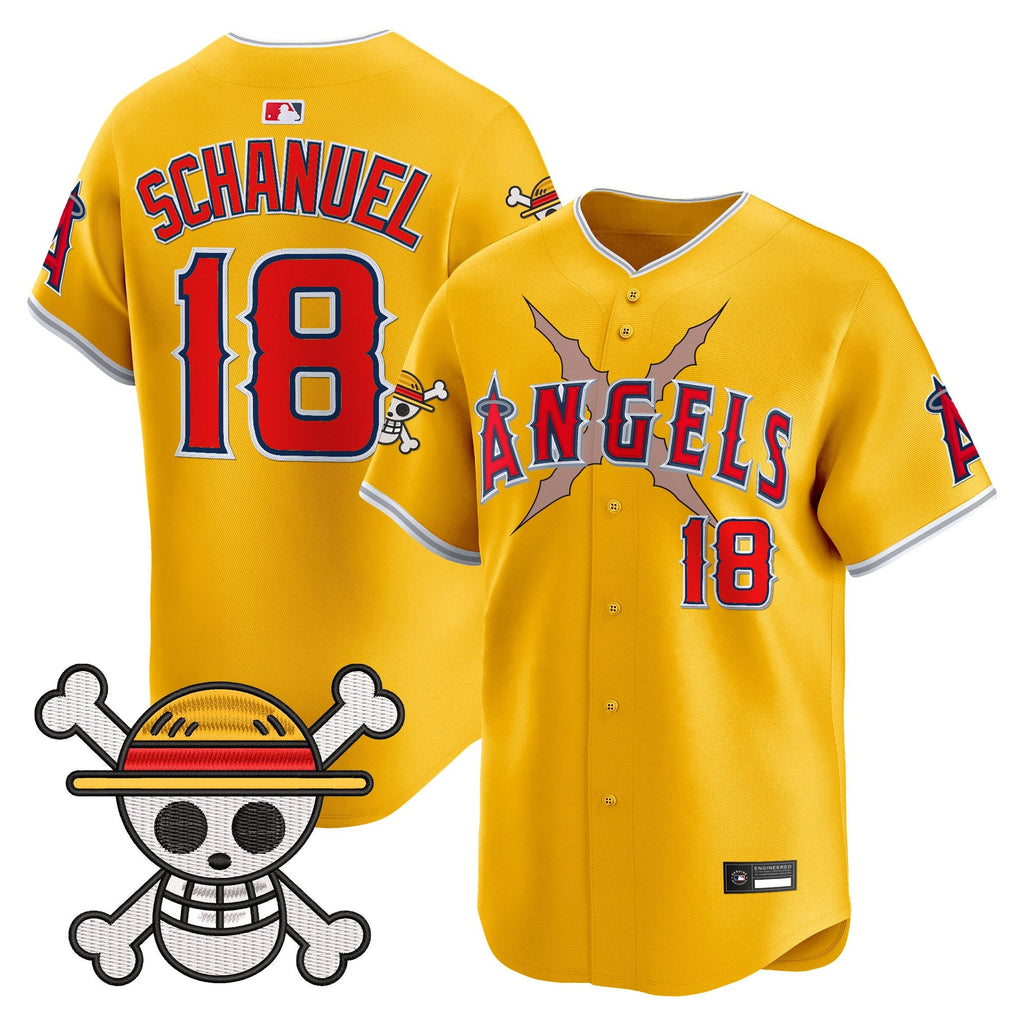 Men's Los Angeles Angels x One Piece Vapor Premier Limited Jersey - Stitched