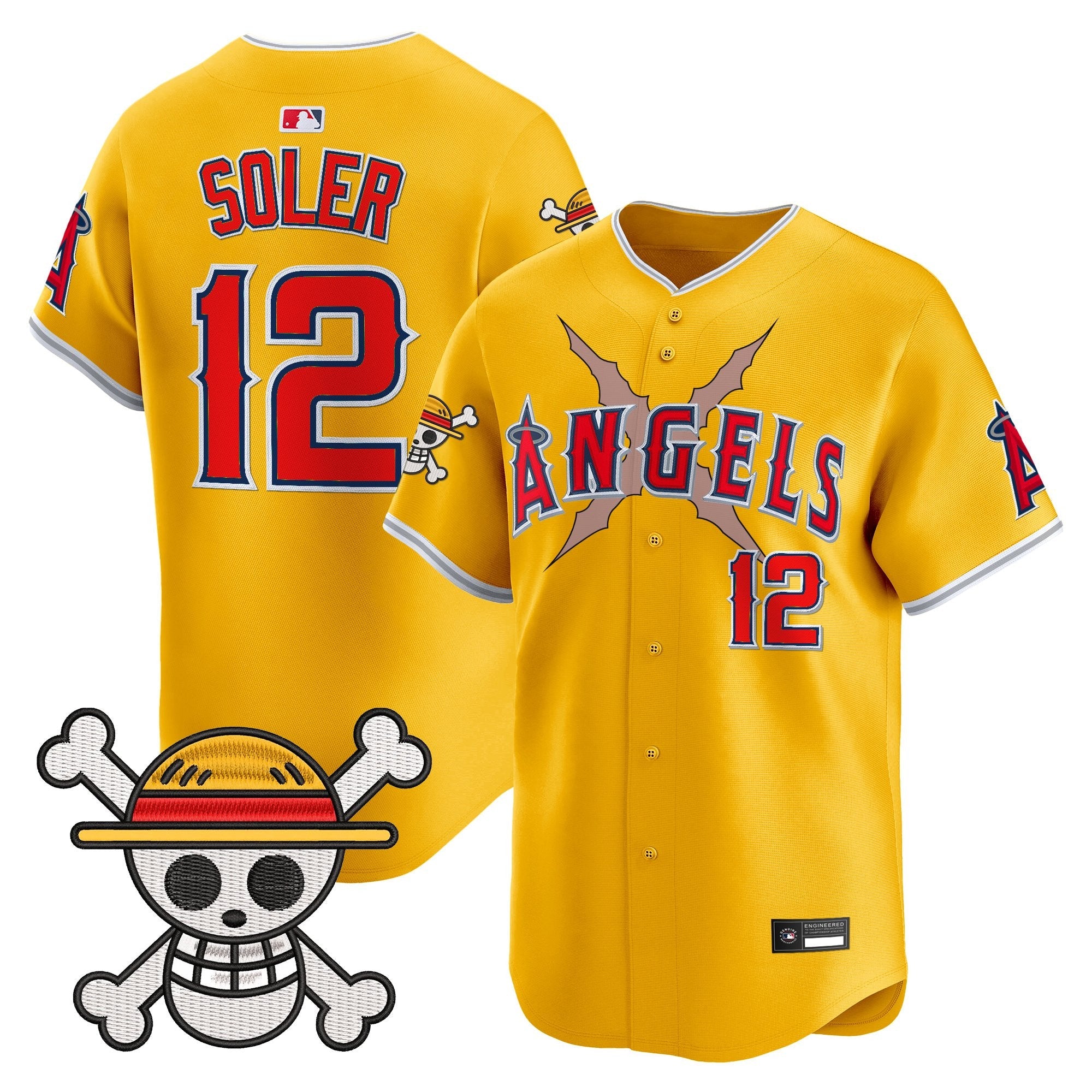 Men's Los Angeles Angels x One Piece Vapor Premier Limited Jersey - Stitched