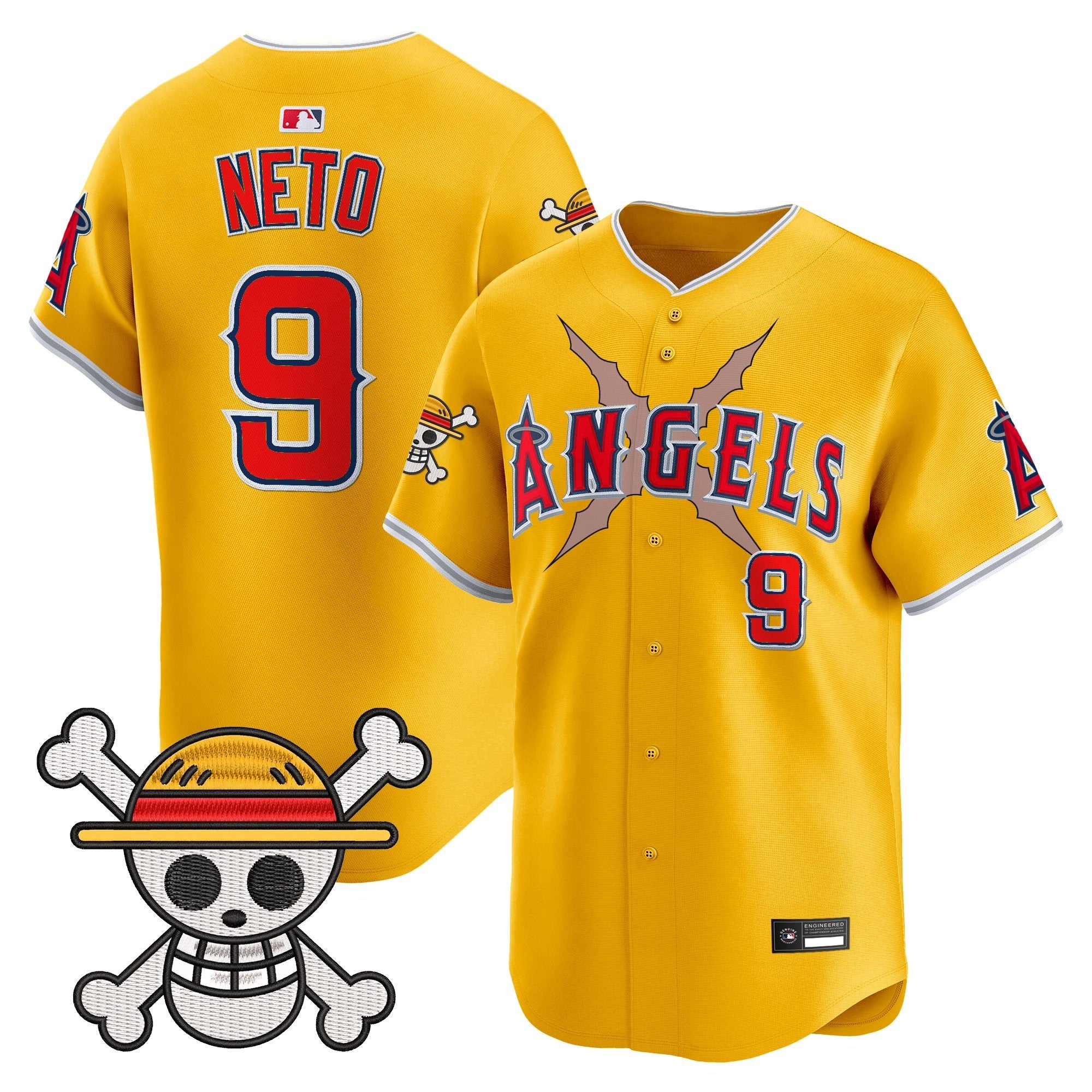 Men's Los Angeles Angels x One Piece Vapor Premier Limited Jersey - Stitched