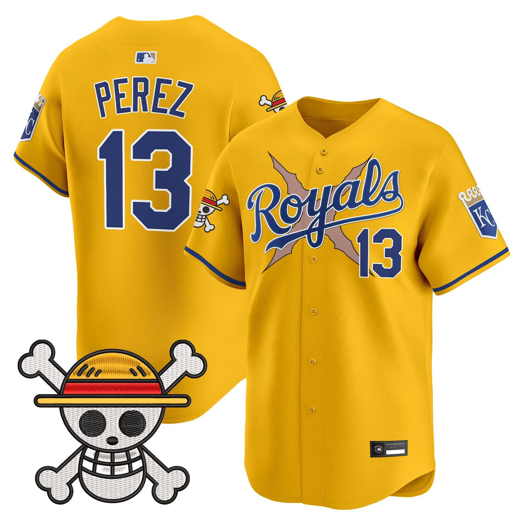 Men's Kansas City Royals x One Piece Vapor Premier Limited Jersey - Stitched