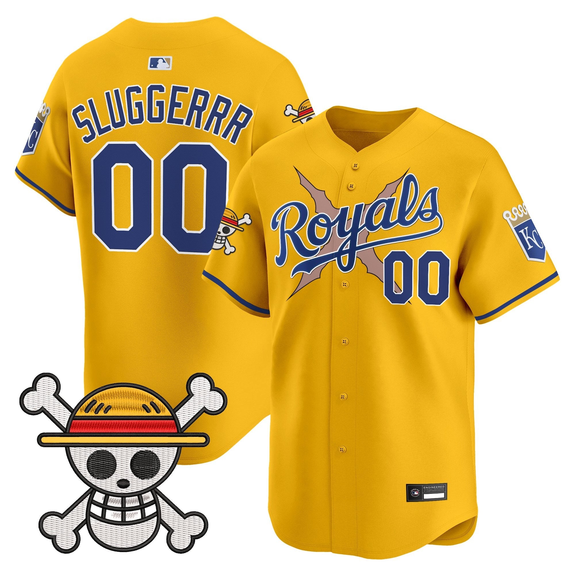 Men's Kansas City Royals x One Piece Vapor Premier Limited Jersey - Stitched