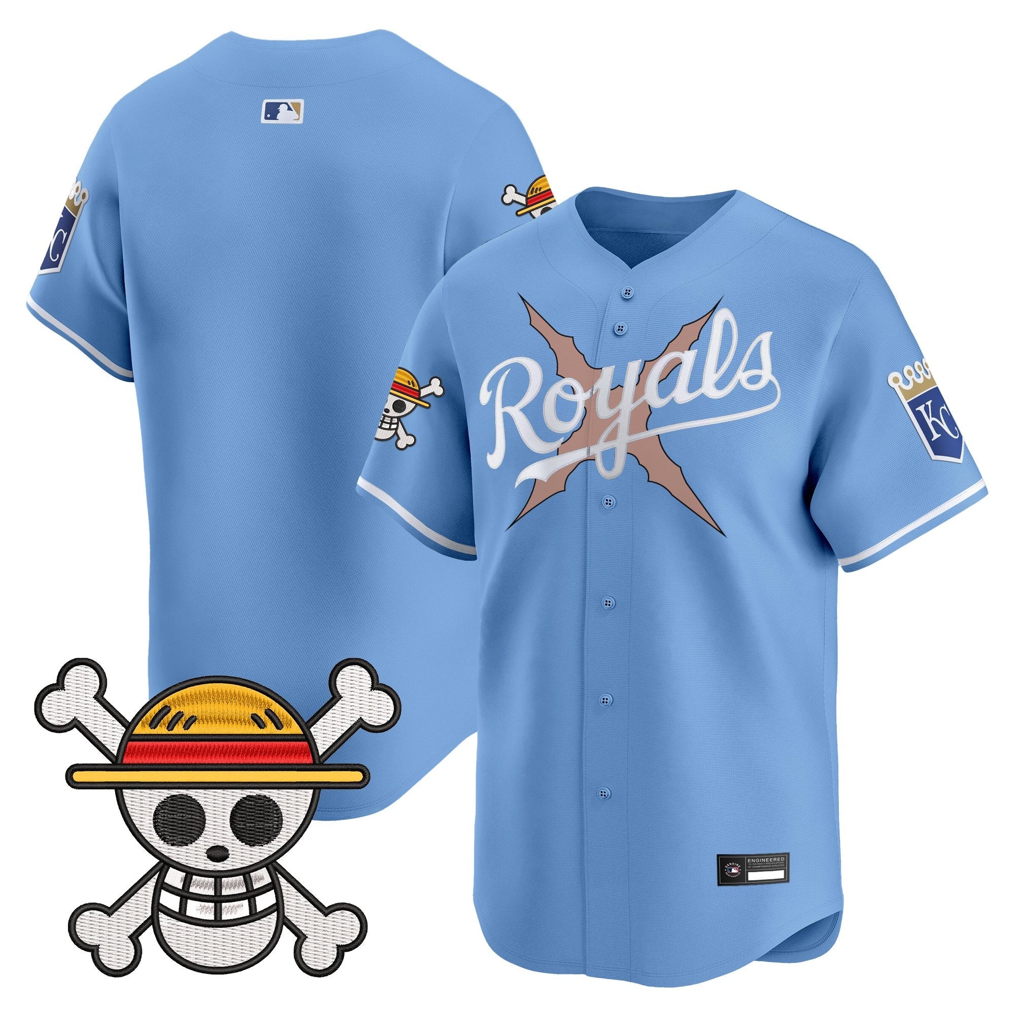 Men's Kansas City Royals x One Piece Vapor Premier Limited Jersey - Stitched