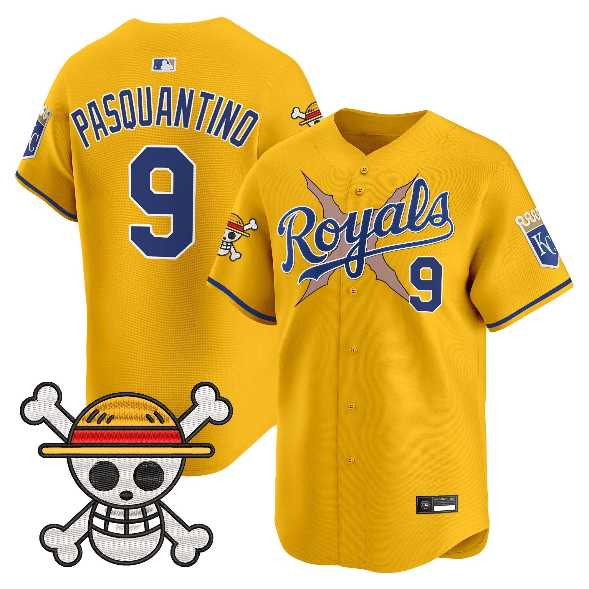 Men's Kansas City Royals x One Piece Vapor Premier Limited Jersey - Stitched