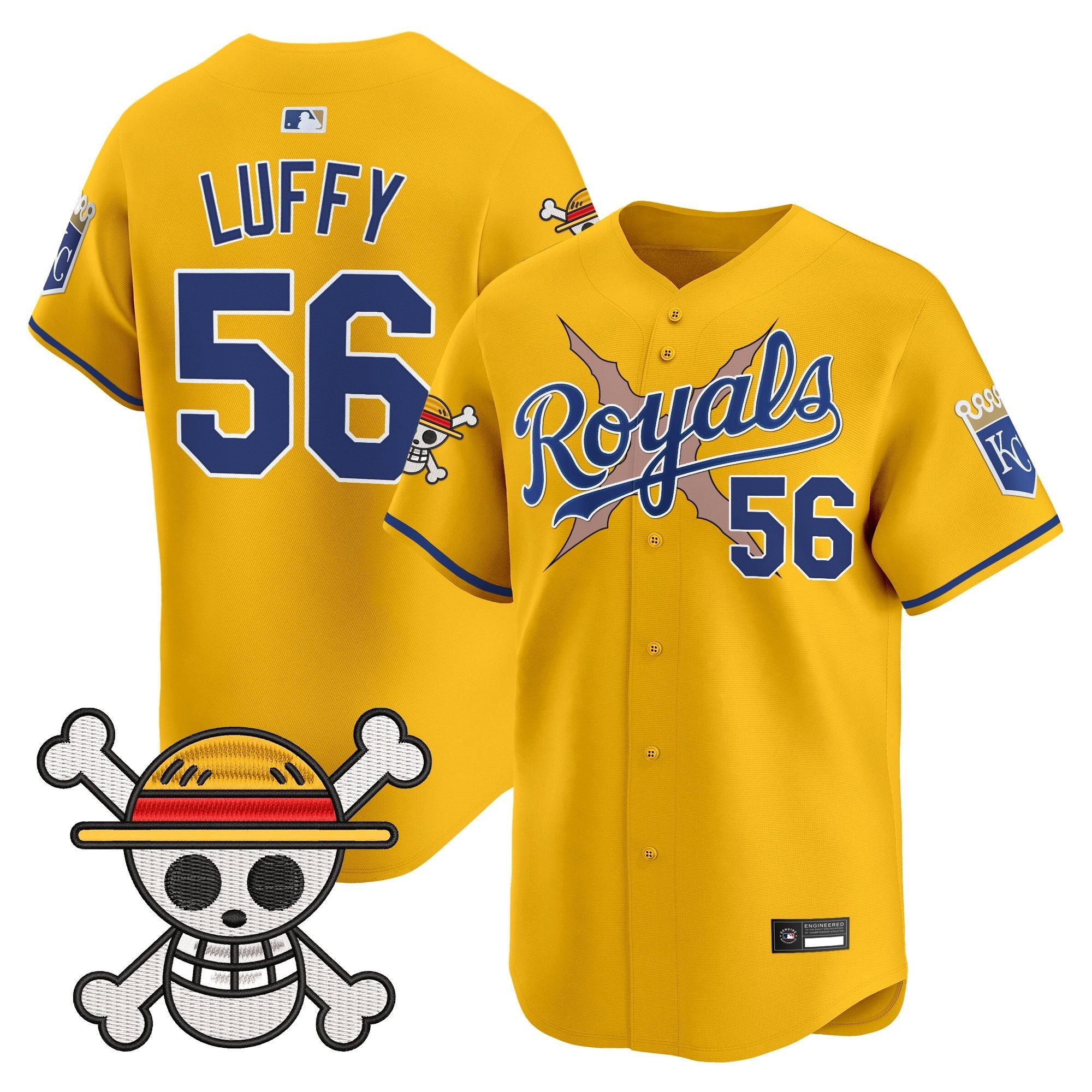 Men's Kansas City Royals x One Piece Vapor Premier Limited Jersey - Stitched