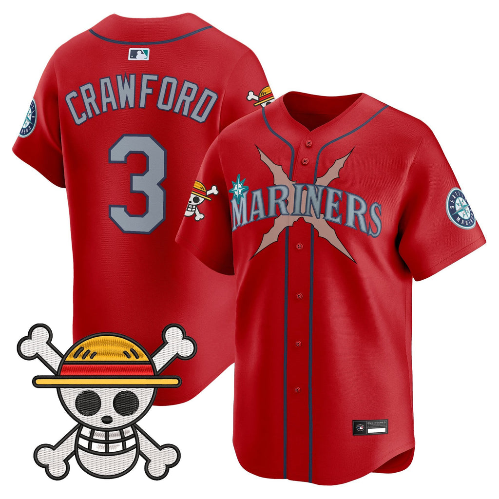 Men's Seattle Mariners x One Piece Vapor Premier Limited Jersey - Stitched