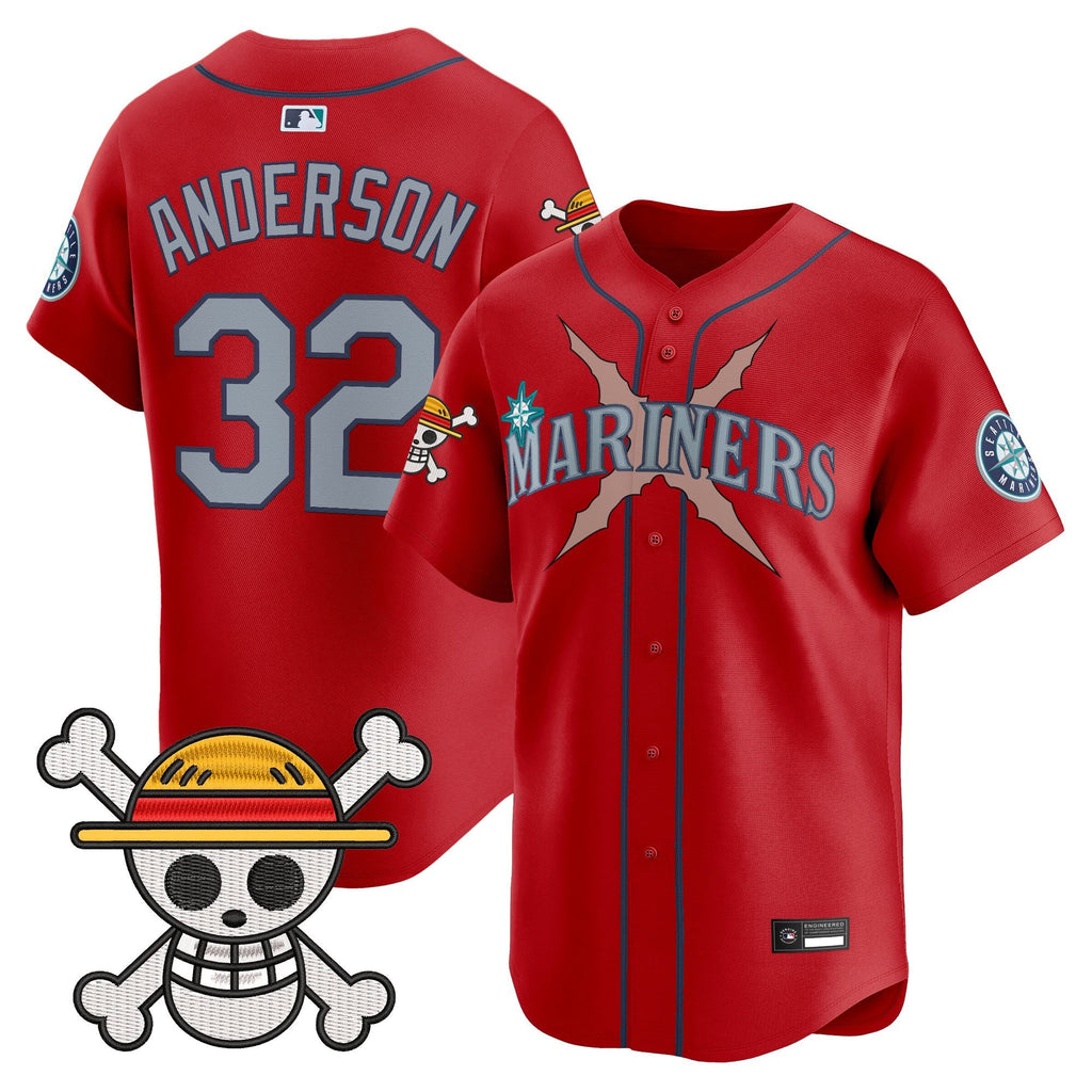 Men's Seattle Mariners x One Piece Vapor Premier Limited Jersey - Stitched
