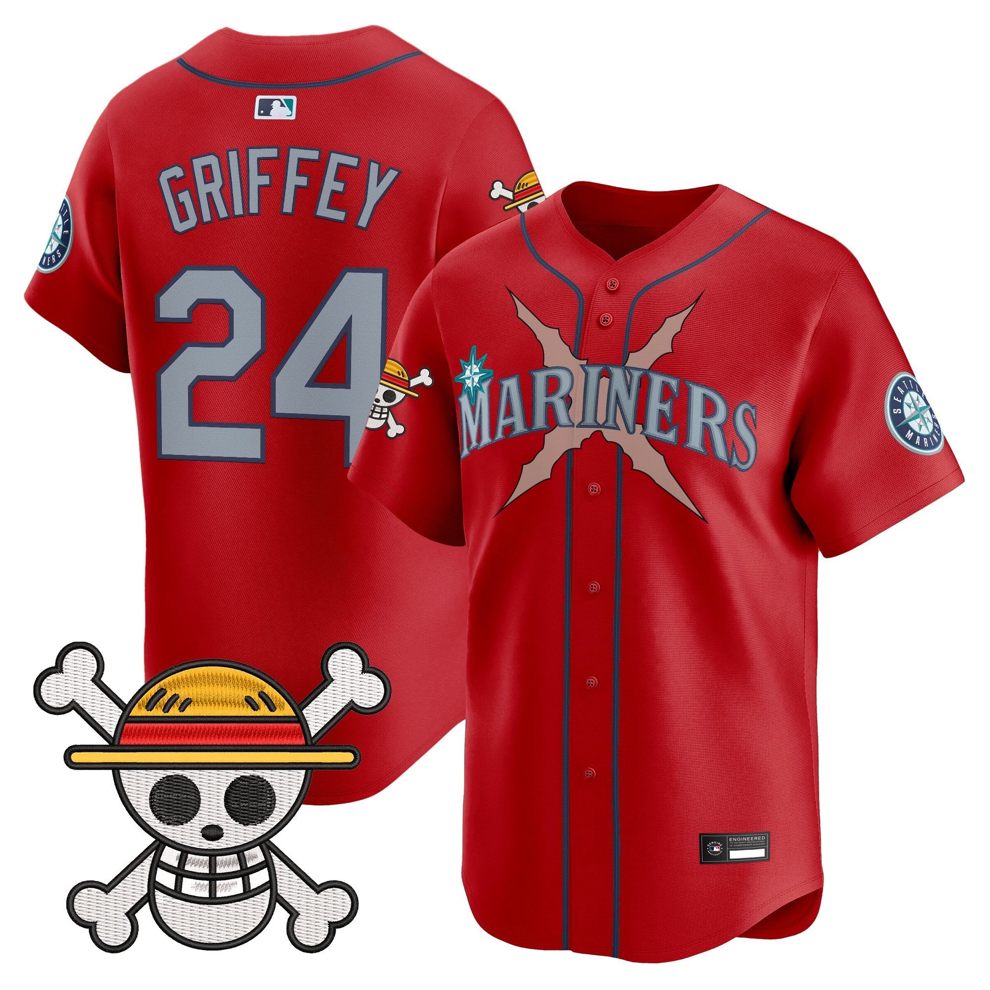 Men's Seattle Mariners x One Piece Vapor Premier Limited Jersey - Stitched