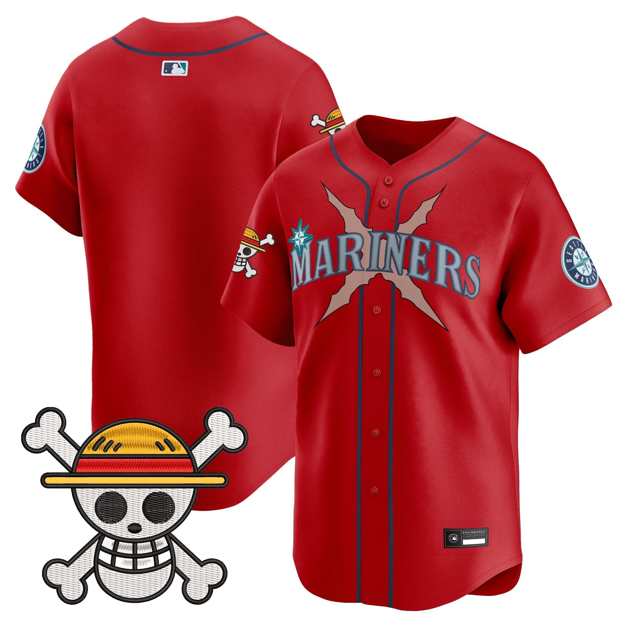 Men's Seattle Mariners x One Piece Vapor Premier Limited Jersey - Stitched