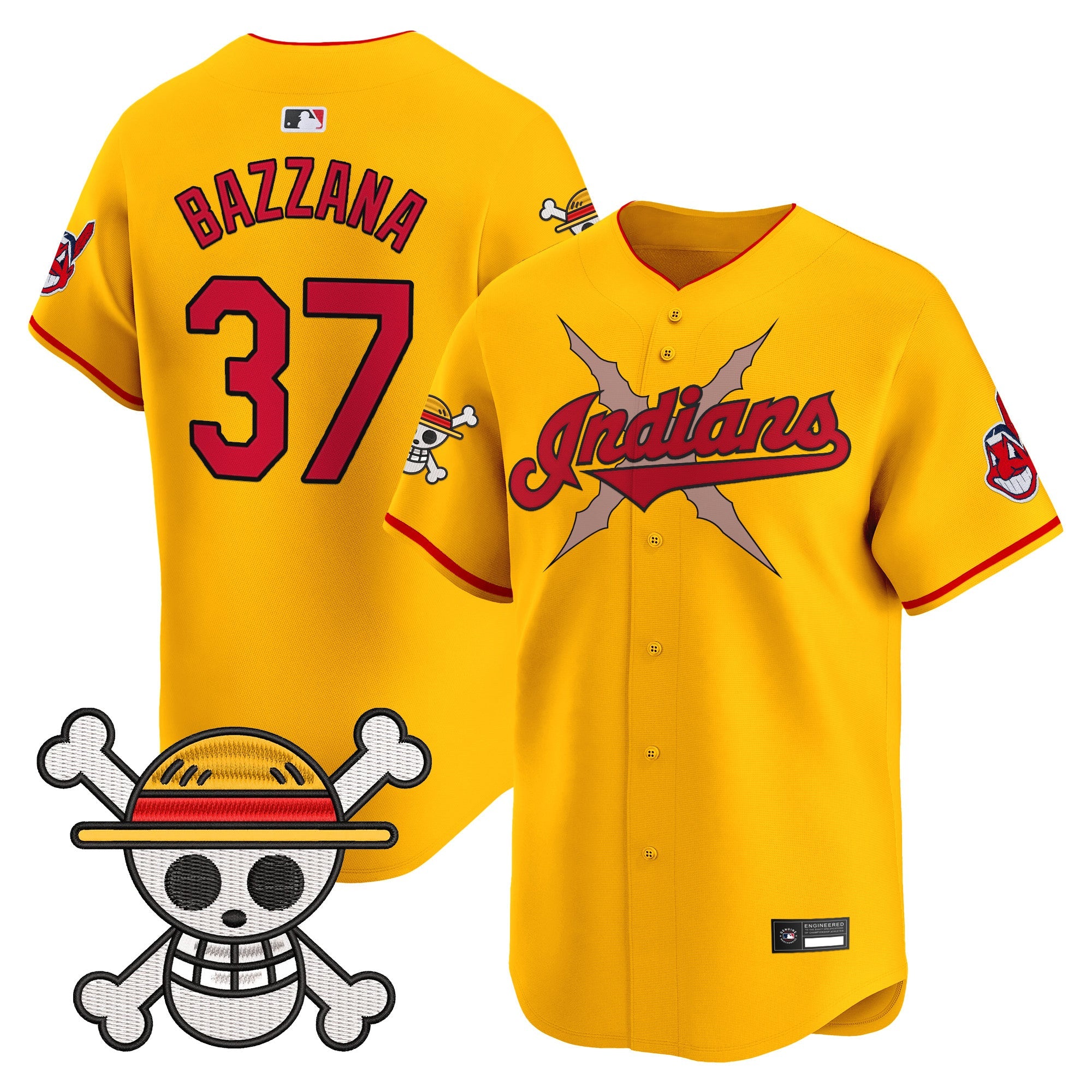 Men's Cleveland Indians x One Piece Vapor Premier Limited Jersey - Stitched