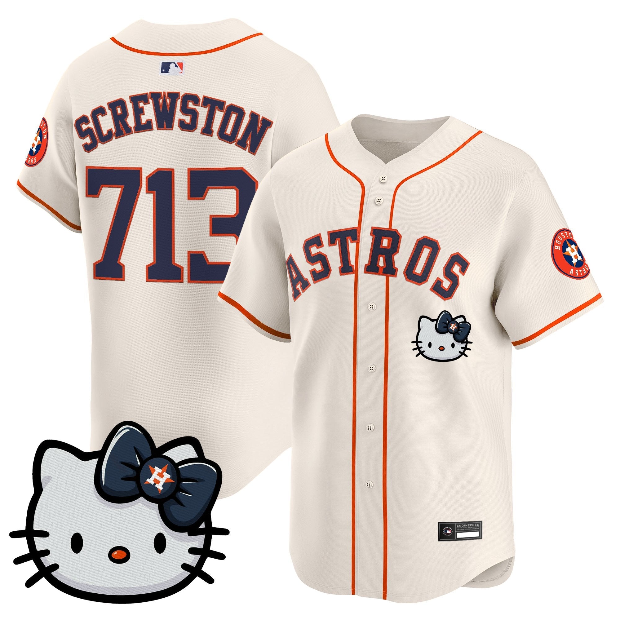 Unisex Houston Astros Hello Kitty Vapor Premier Limited Jersey – All Stitched