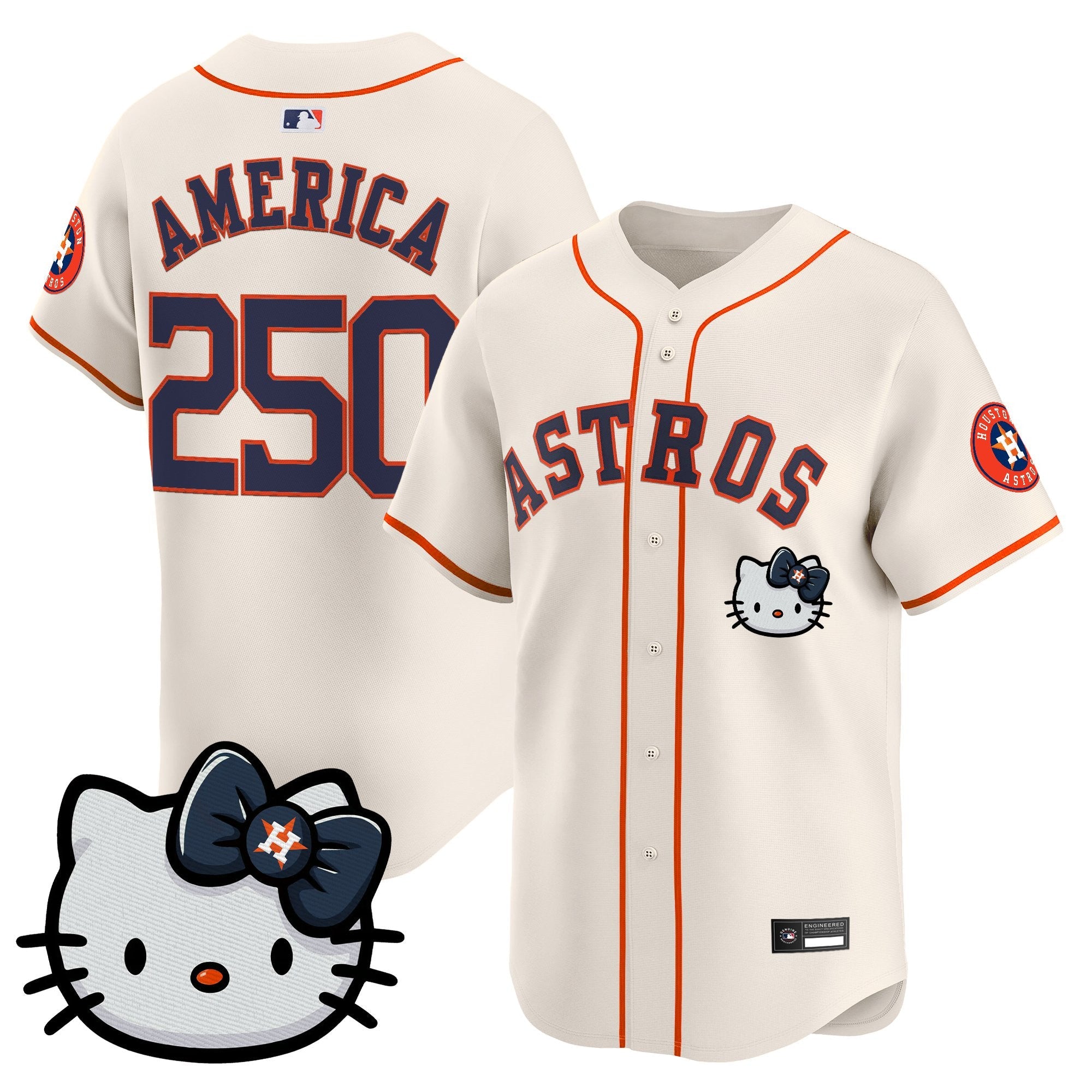 Unisex Houston Astros Hello Kitty Vapor Premier Limited Jersey – All Stitched