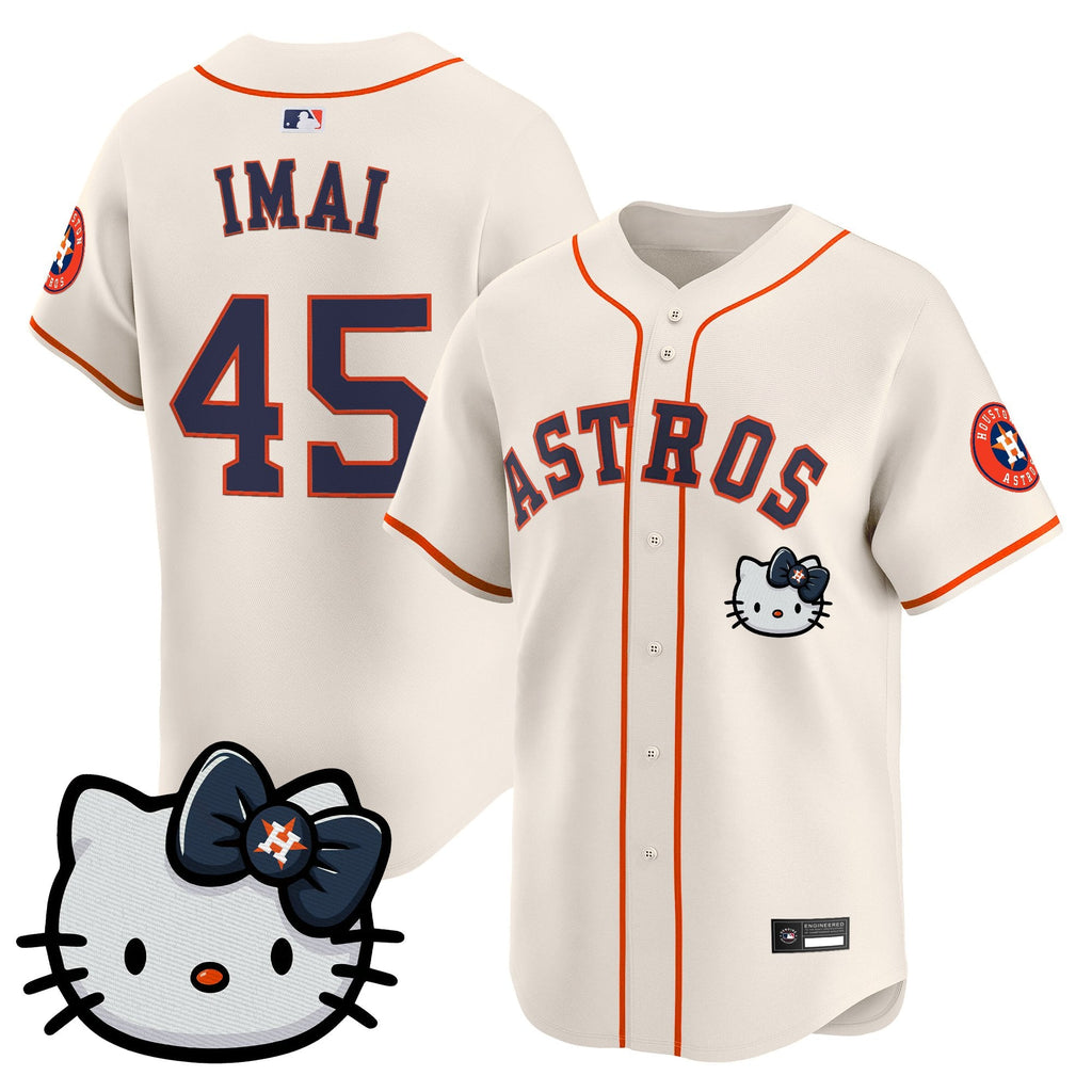Unisex Houston Astros Hello Kitty Vapor Premier Limited Jersey – All Stitched
