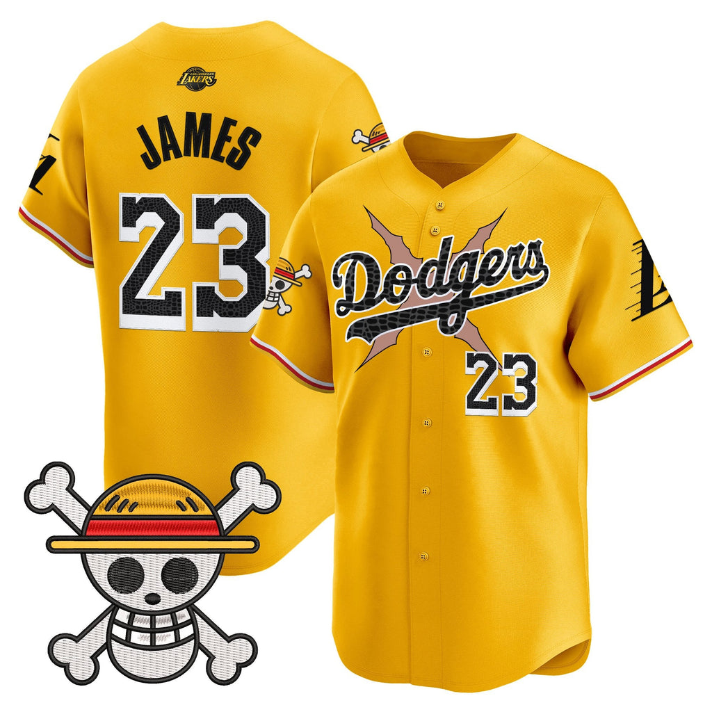 Men's Los Angeles Dodgers x One Piece x Mamba Vapor Premier Limited Jersey - Stitched