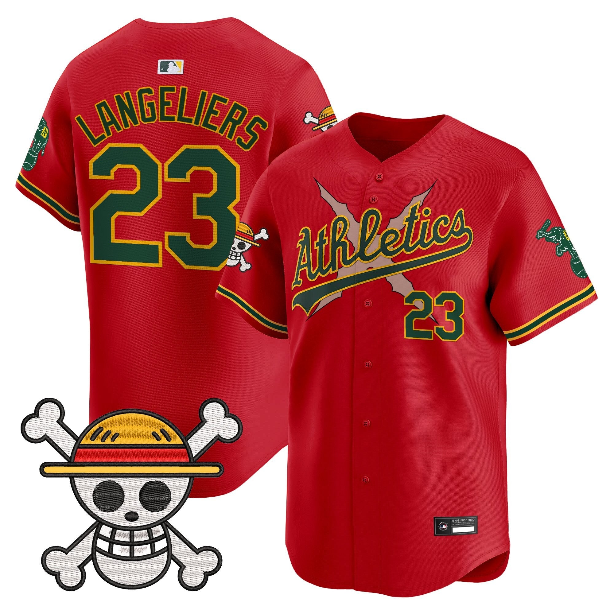 Men's Athletics x One Piece Vapor Premier Limited Jersey - Stitched