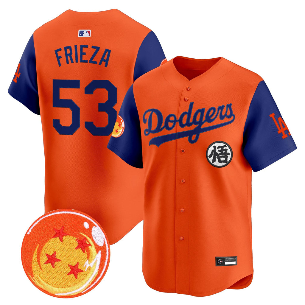 Men's Los Angeles Dodgers x Dragon Ball Vapor Premier Limited Jersey - Stitched